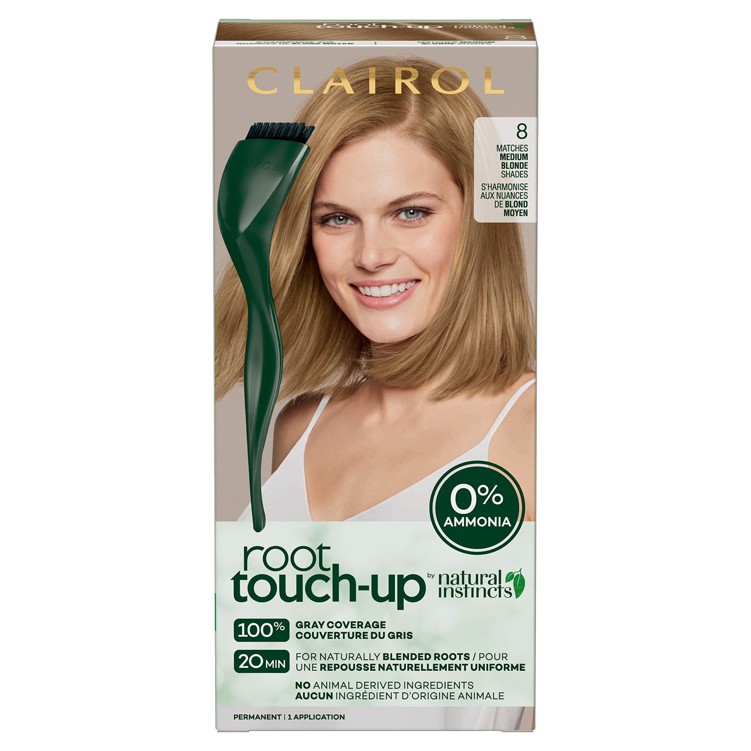 Foto 2 pulgar | Tinte Para El Cabello Clairol Root Touch-up Natural Instincts 8 Rubio Medio - Venta Internacional.