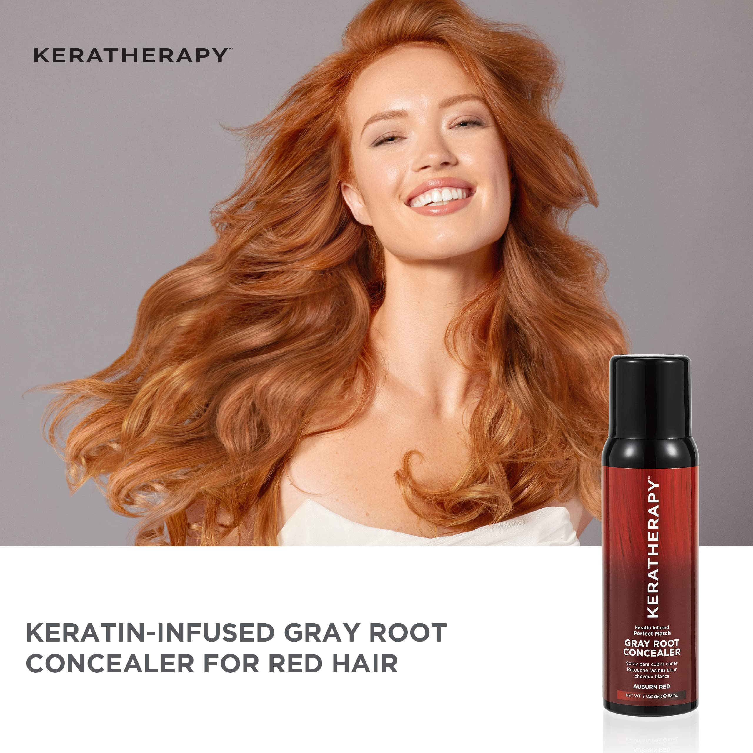 Foto 6 | Corrector En Aerosol Keratherapy Perfect Match, Rojo Castaño - Venta Internacional.