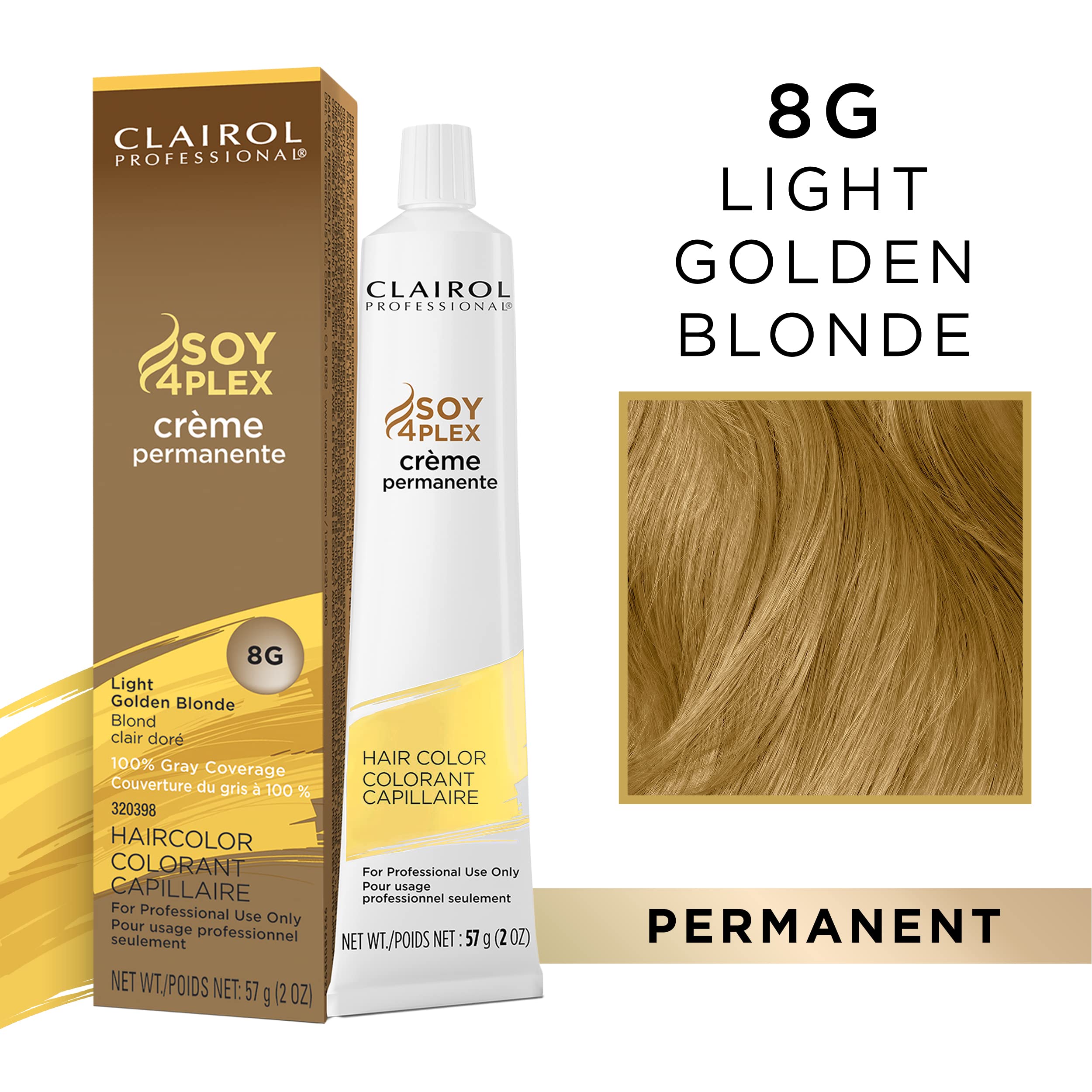 Foto 3 pulgar | Tinte Para El Cabello Clairol Professional Permanent Creme, 8 G, Rubio Dorado Claro - Venta Internacional.