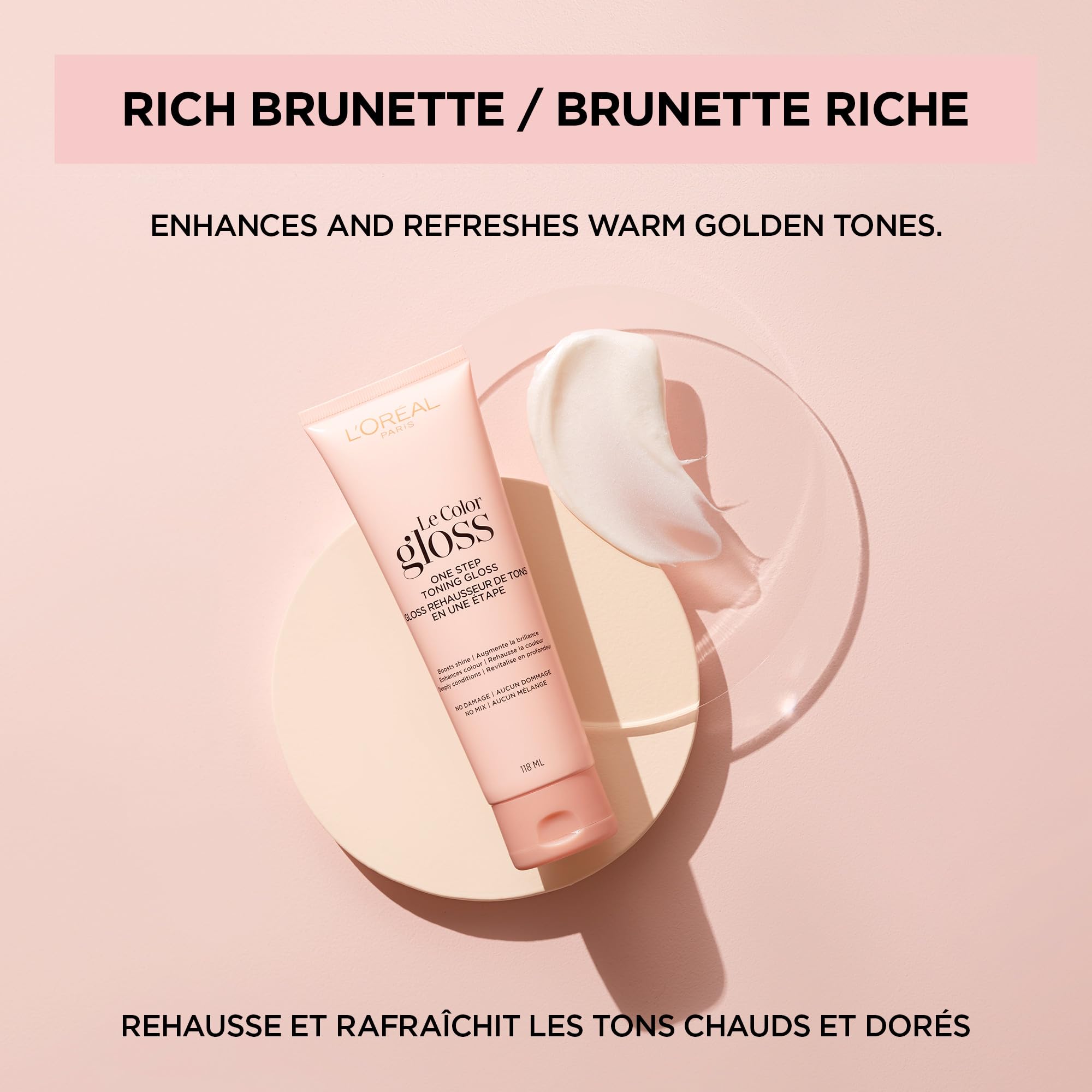 Foto 5 | Brillo De Pelo L'oreal Paris Le Color One Step Tonificante Rich Brunette - Venta Internacional.