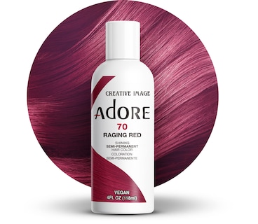 Foto 1 | Tinte Para El Cabello Adore Semi Permanent 070 Raging Red 118 Ml Vegan - Venta Internacional.