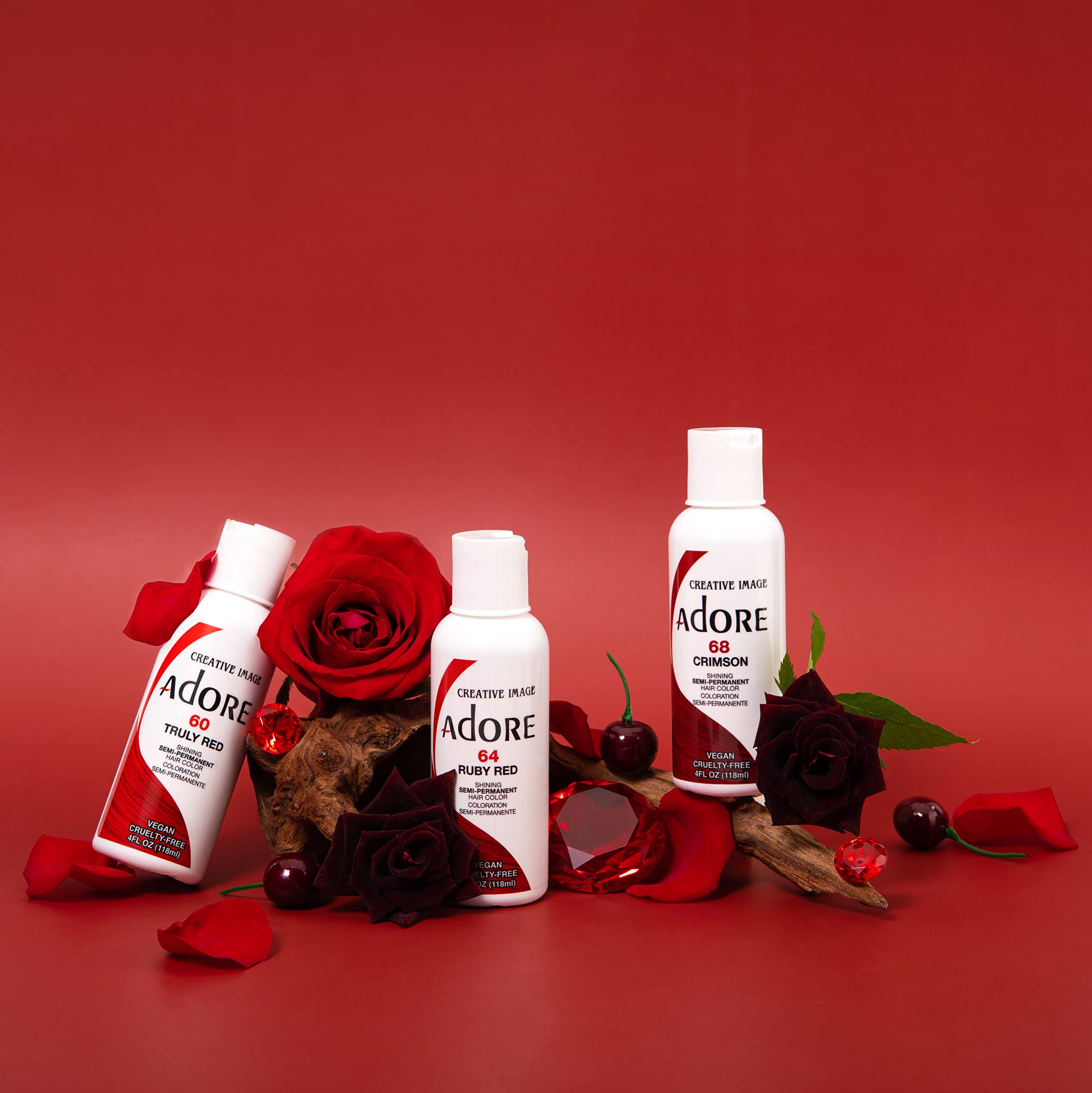 Foto 6 pulgar | Tinte Para El Cabello Adore Semi Permanent 070 Raging Red 118 Ml Vegan - Venta Internacional.