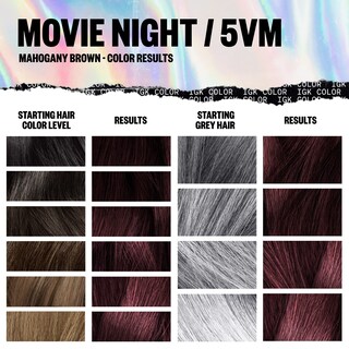 Foto 4 | Kit De Coloración De Pelo Igk Permanent Movie Night, Marrón Caoba, 5 Cm - Venta Internacional.