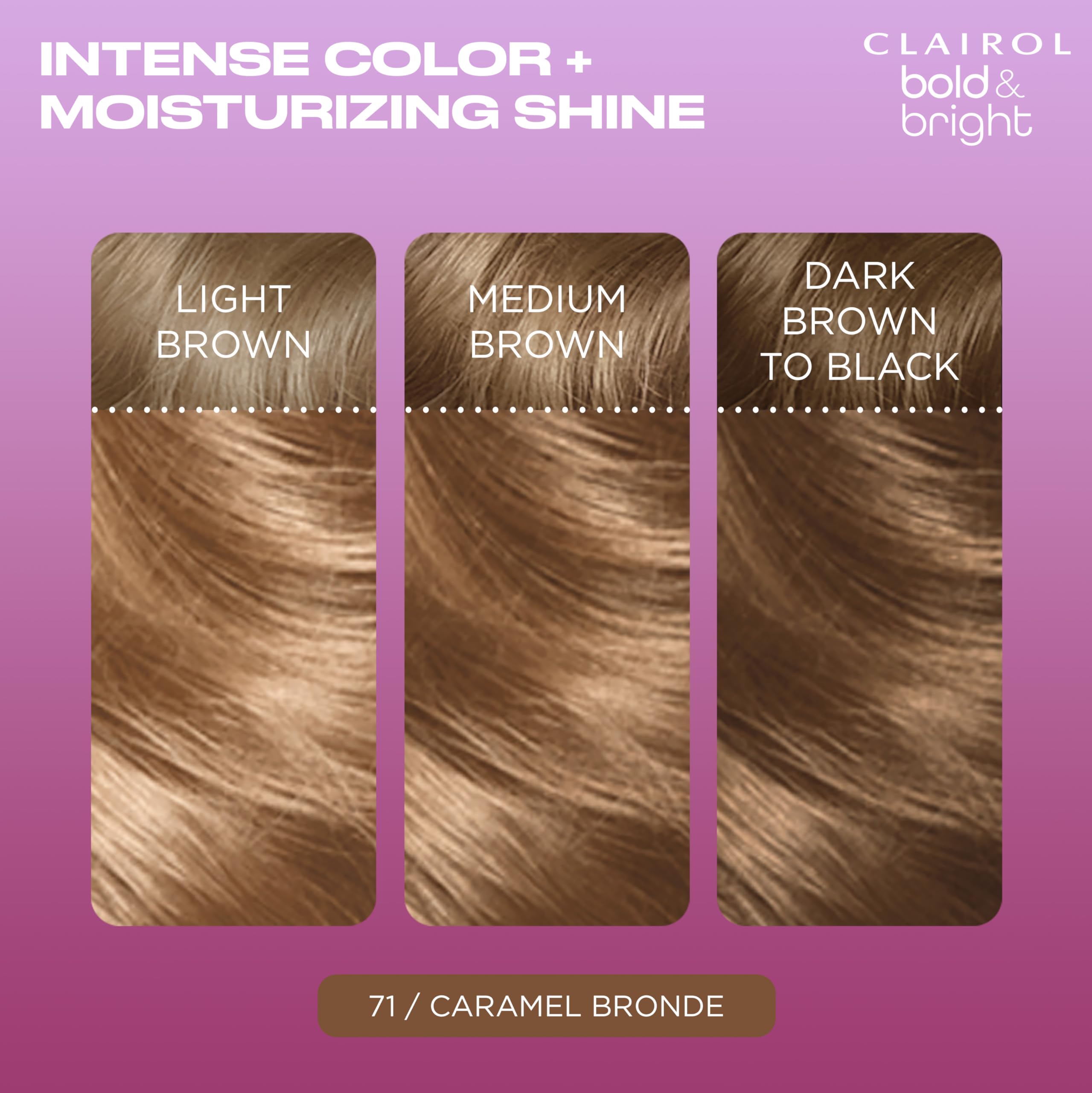 Foto 4 pulgar | Tinte Para El Cabello Clairol Bold & Bright 71 Caramel Bronde Color - Venta Internacional.