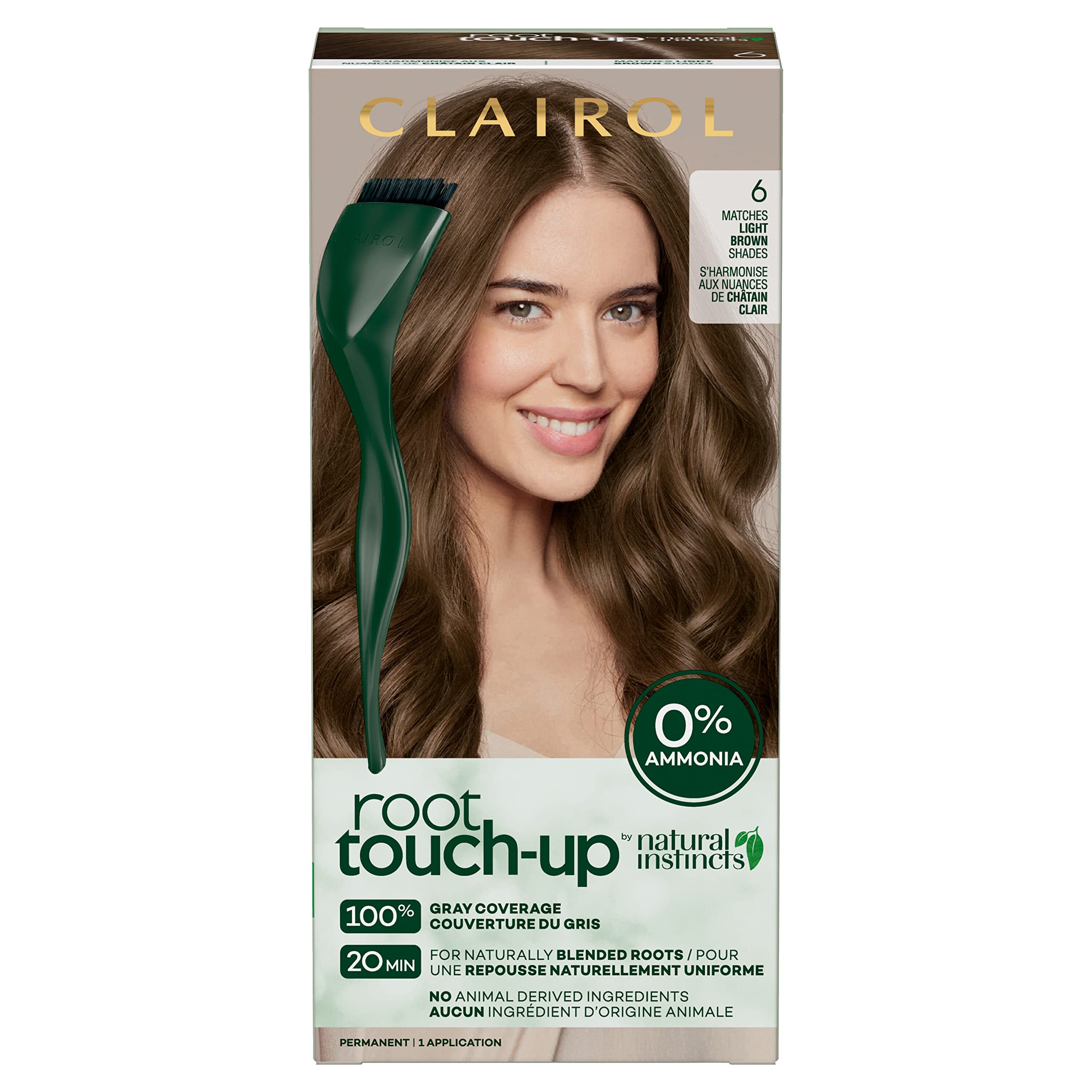 Foto 2 pulgar | Tinte Para El Cabello Clairol Root Touch-up Natural Instincts 6 Castaño Claro - Venta Internacional.