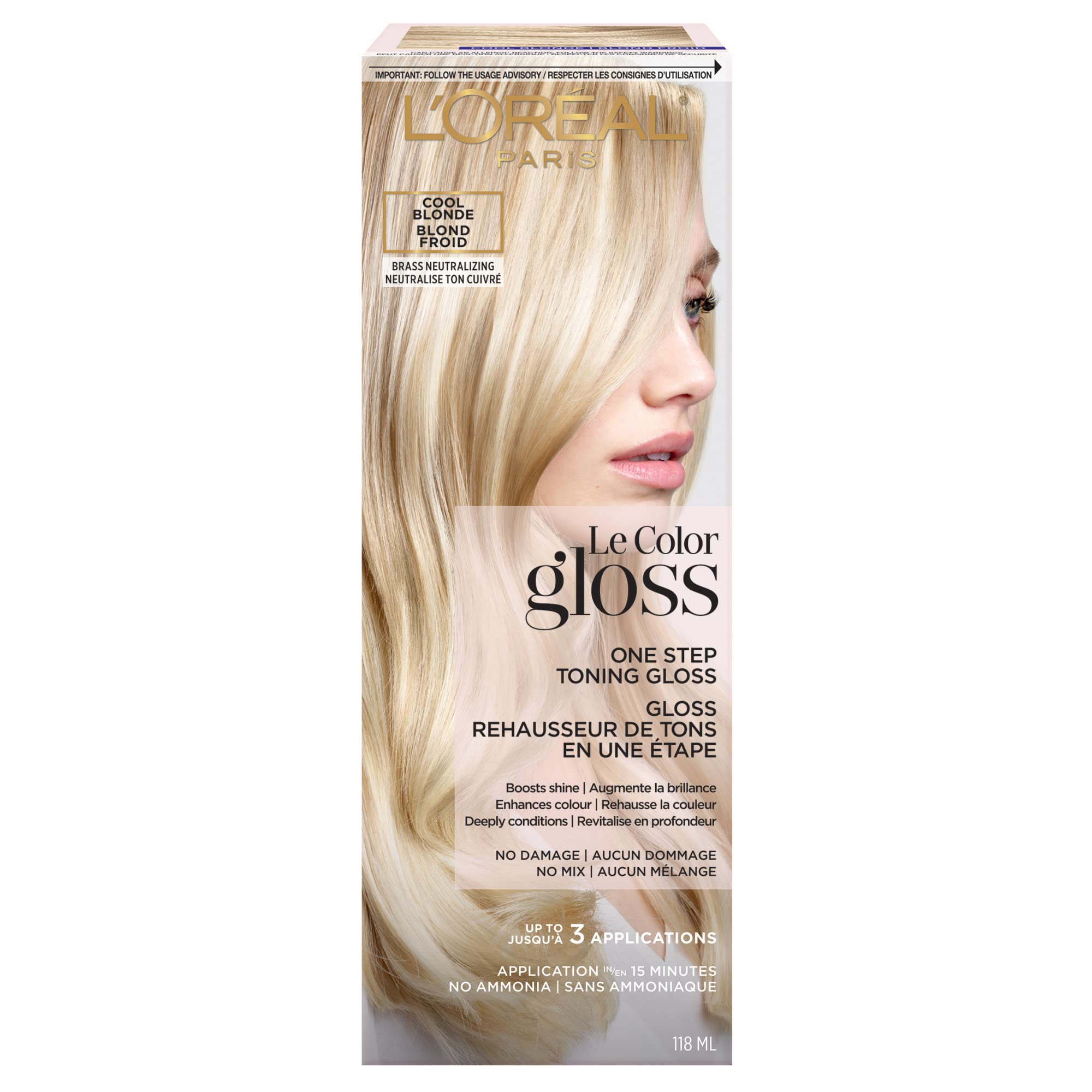 Foto 2 pulgar | Brillo Tonificante Para El Cabello L'oreal Paris Le Color Cool Blonde 120 Ml - Venta Internacional.