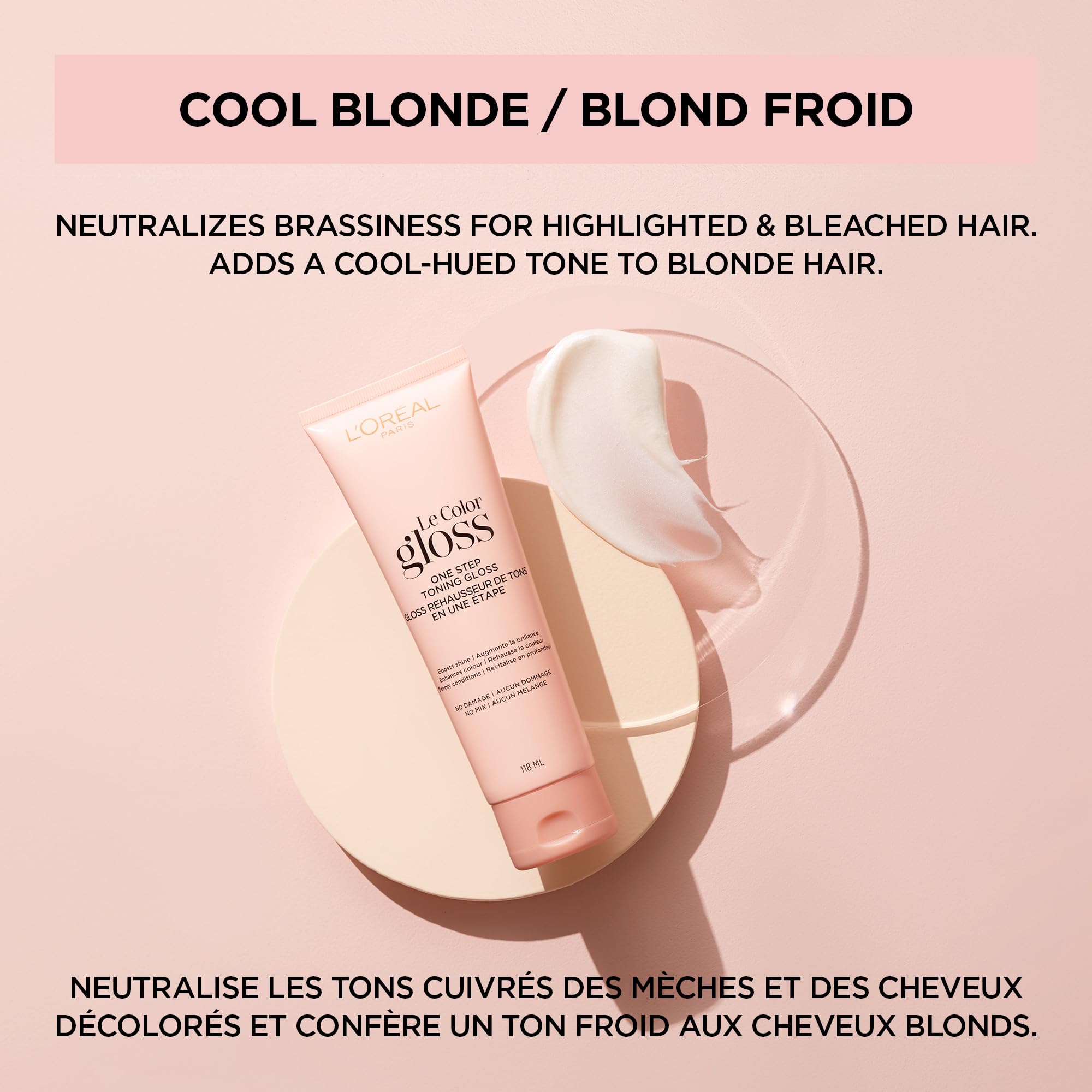 Foto 6 pulgar | Brillo Tonificante Para El Cabello L'oreal Paris Le Color Cool Blonde 120 Ml - Venta Internacional.