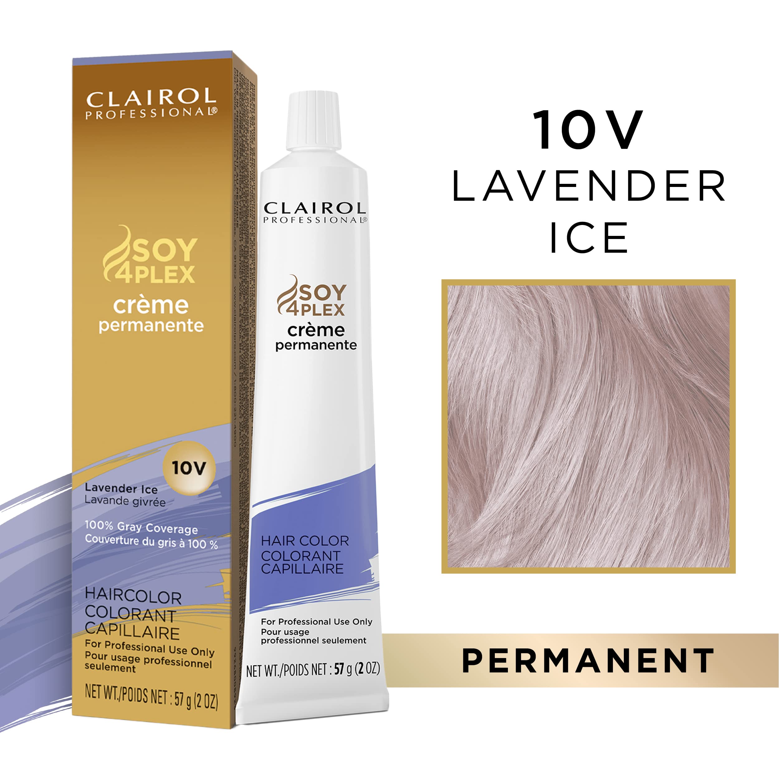 Foto 3 pulgar | Tinte Para El Cabello Clairol Professional Permanent Creme 10 G Lavender Ice 60 Ml - Venta Internacional.
