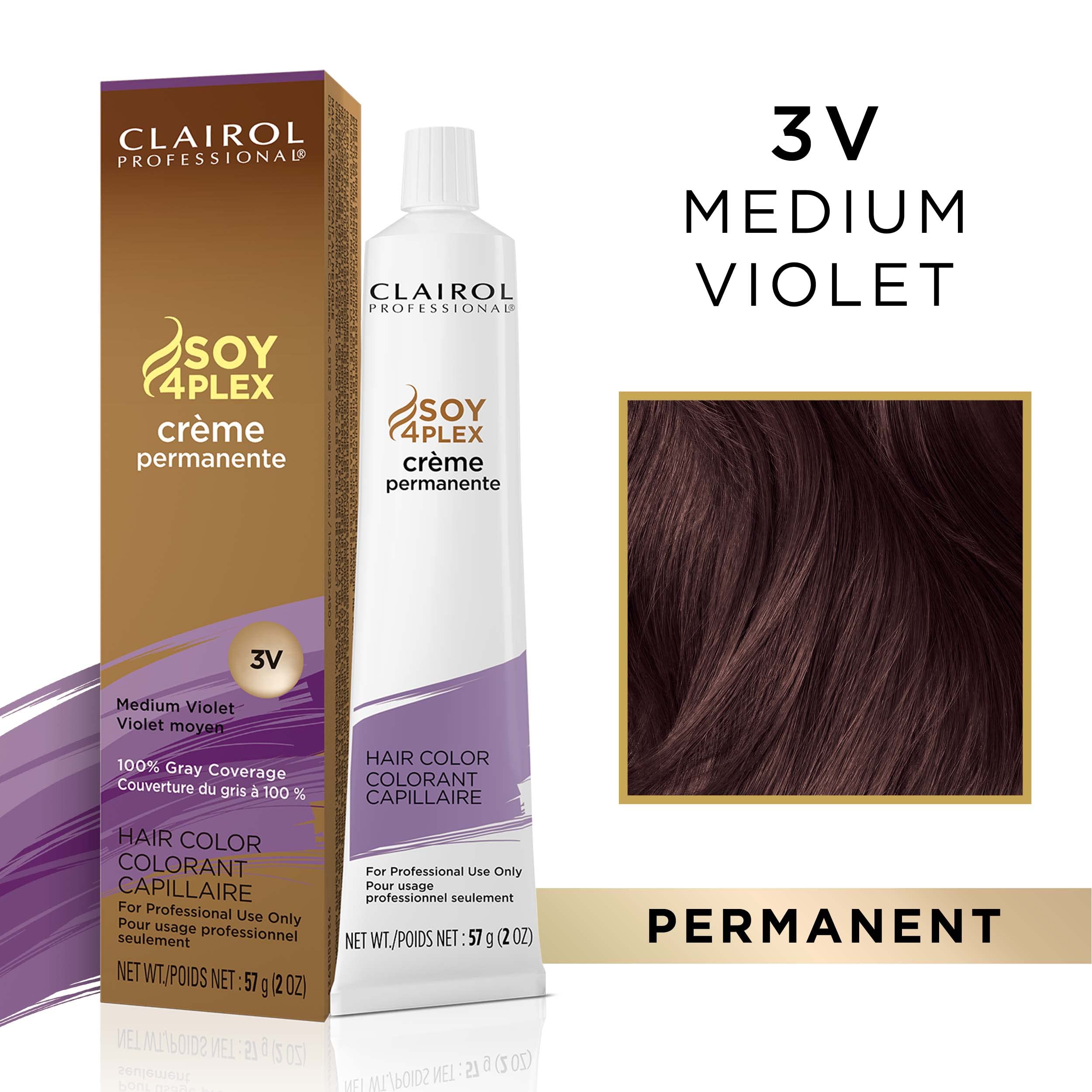 Foto 3 pulgar | Tinte Para El Cabello Clairol Professional Permanent Crème 3v Medium Violet - Venta Internacional.
