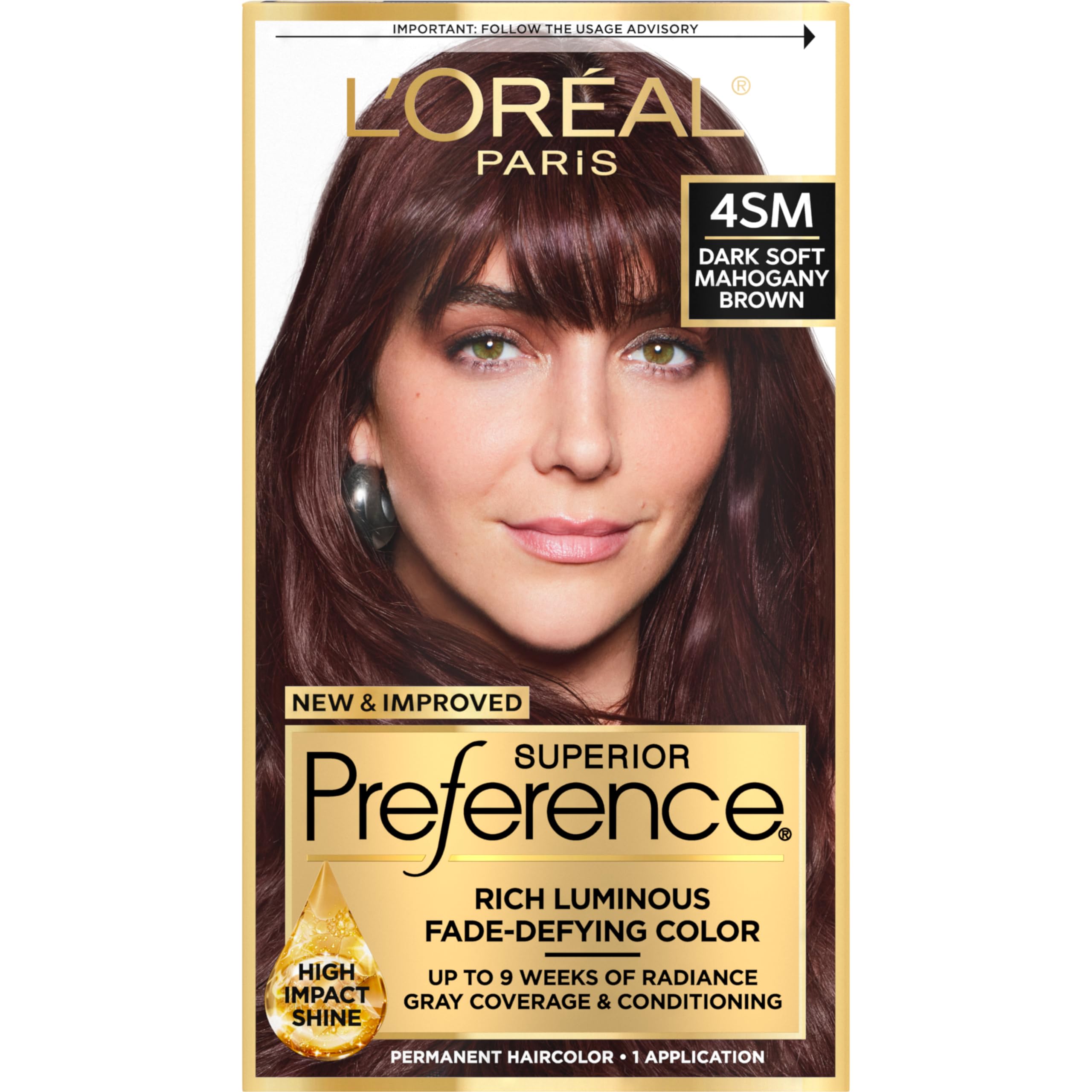 Foto 2 pulgar | Tinte Para el Cabello L'oreal Paris Superior Preference 4sm Caoba Oscuro - Venta Internacional