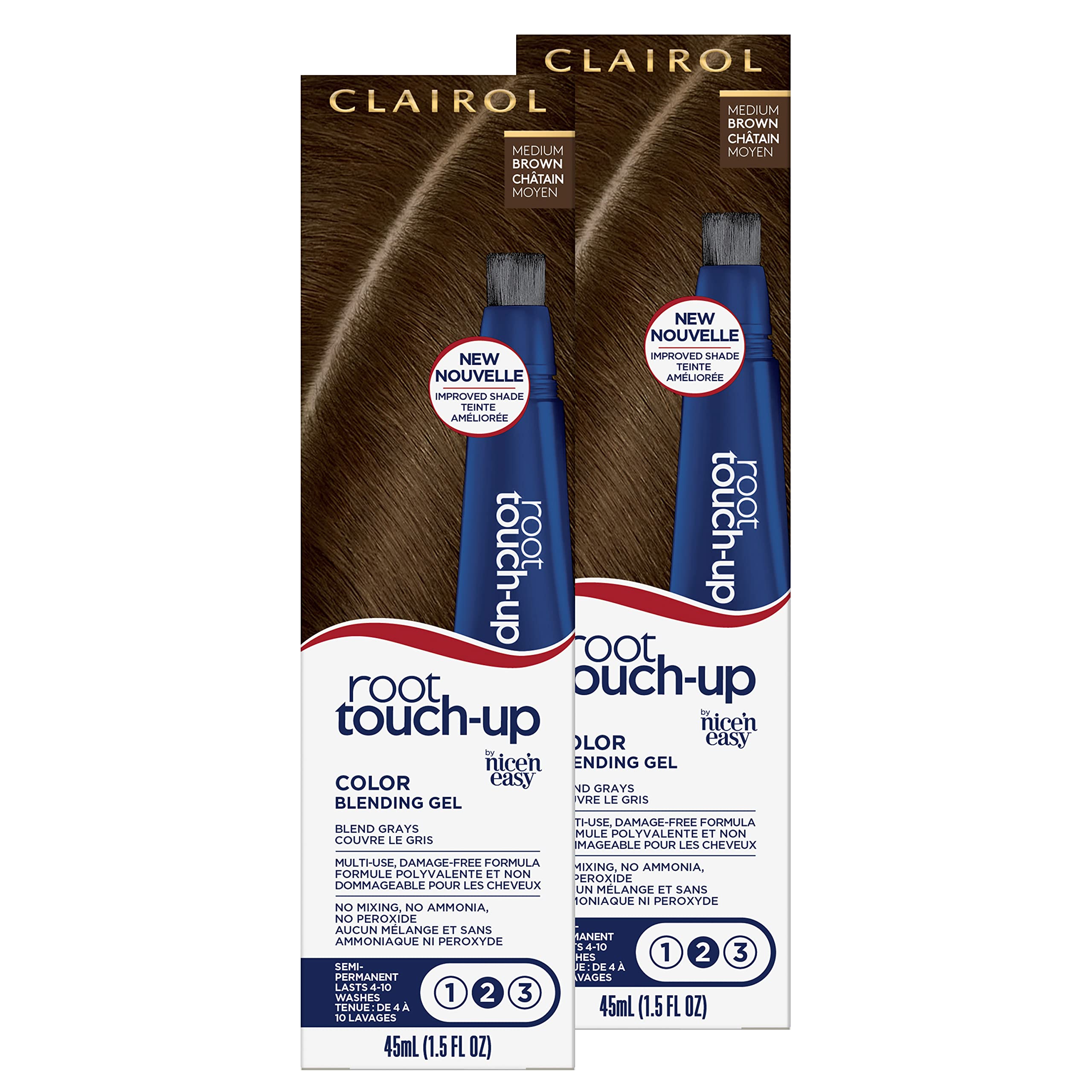 Foto 2 pulgar | Gel Mezclador De Colores Para El Cabello Clairol Root Touch-up 5 Medium Brown - Venta Internacional.