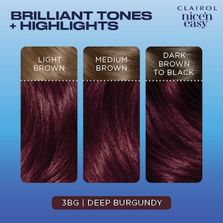 Foto 5 | Tinte Para El Cabello Clairol Nice'n Easy Permanent 3bg Deep Burgundy X1 - Venta Internacional.