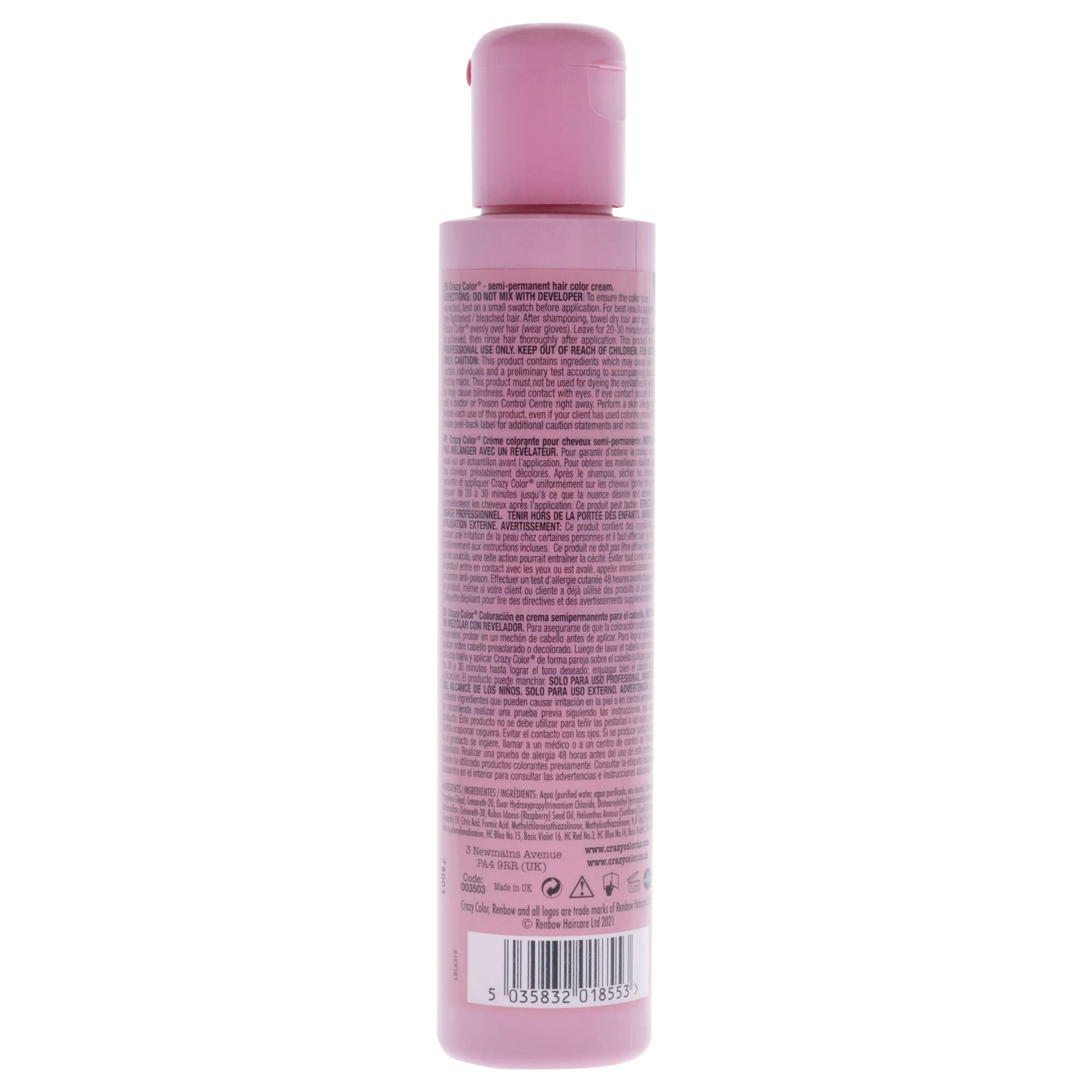 Foto 2 | Tinte De Pelo Crazy Color Salon Pro 43 Violette 150 Ml Para Mujer - Venta Internacional.