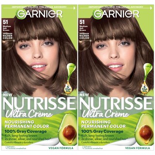 Foto 1 | Tinte Para El Cabello Garnier Nutrisse Nourishing Creme 51 Medium Ash Brown - Venta Internacional.