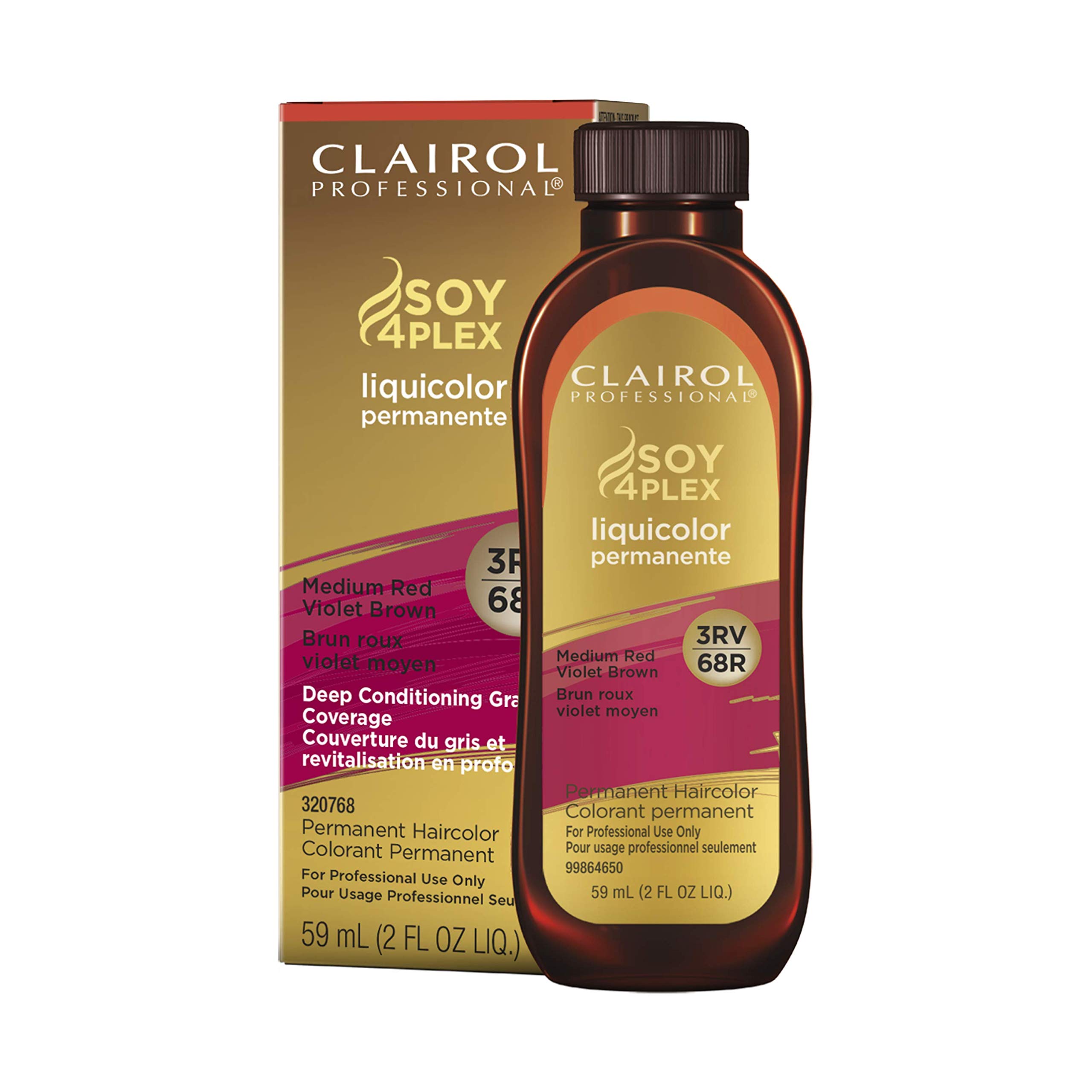 Foto 2 pulgar | Tinte De Pelo Clairol Professional Liquicolor 3rv Medium Red Violet Brown 60 Ml - Venta Internacional.