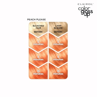 Foto 5 | Tinte Para El Cabello Clairol Color Gloss Up Temporal Peach Please X1 - Venta Internacional.