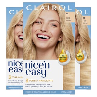 Foto 1 | Tinte Para El Cabello Clairol Nice'n Easy Permanent 11 Ultra Light Blonde - Venta Internacional.