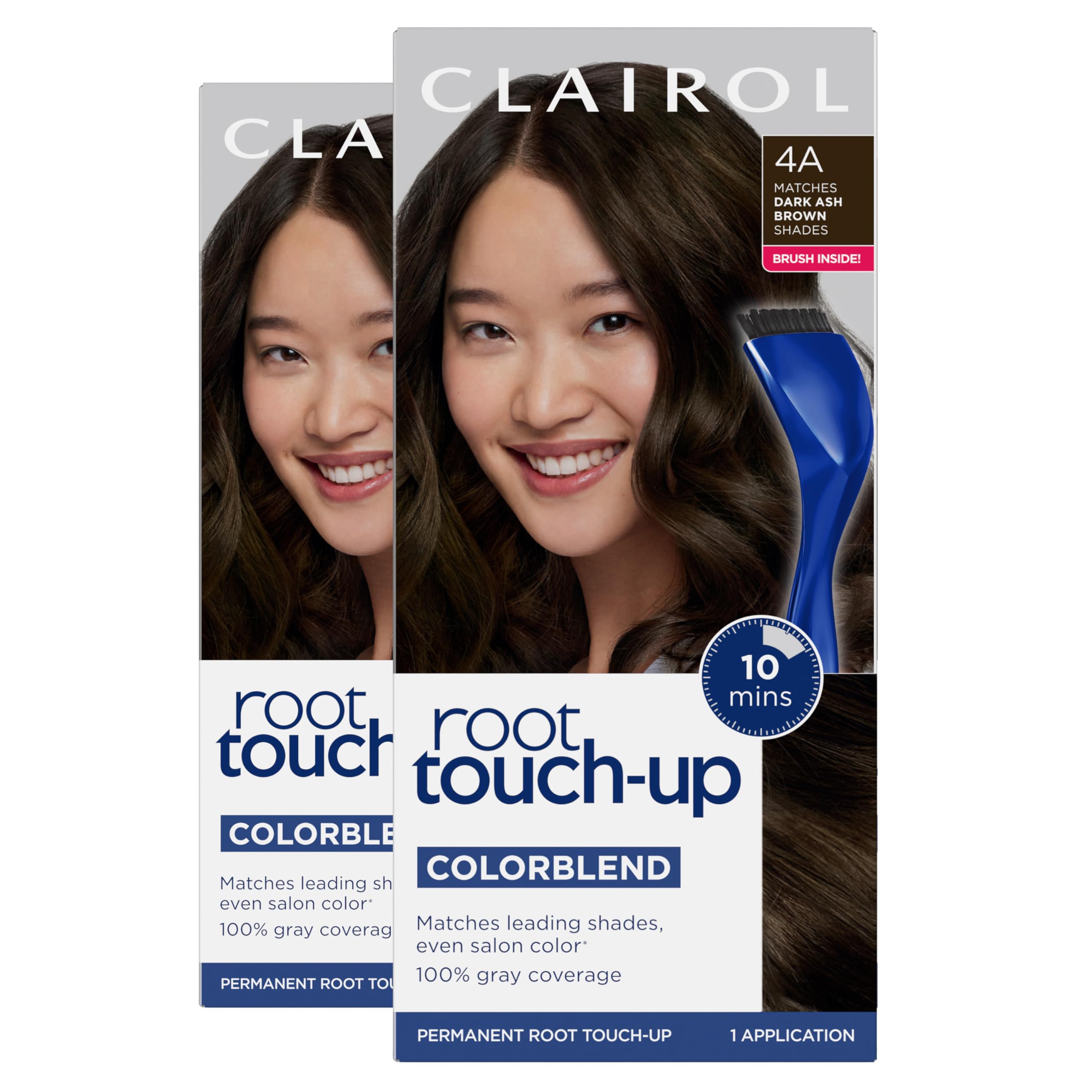 Tinte Para El Cabello Clairol Root Touch-up Nice'n Easy 4a Marrón Ceniza Oscuro - Venta Internacional.