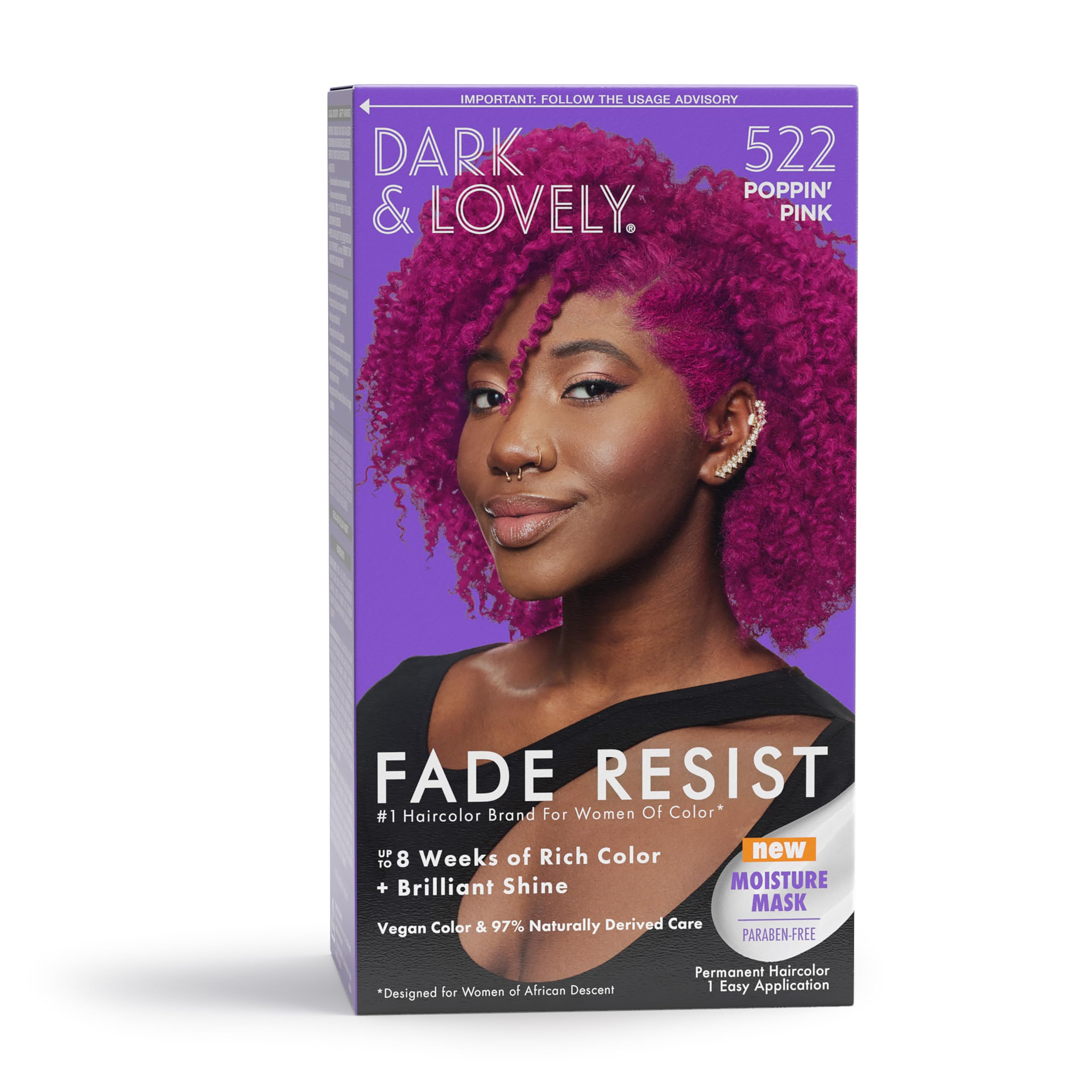 Foto 2 pulgar | Tinte Para El Cabello Softsheen-carson Dark And Lovely Poppin Pink 765ml - Venta Internacional.