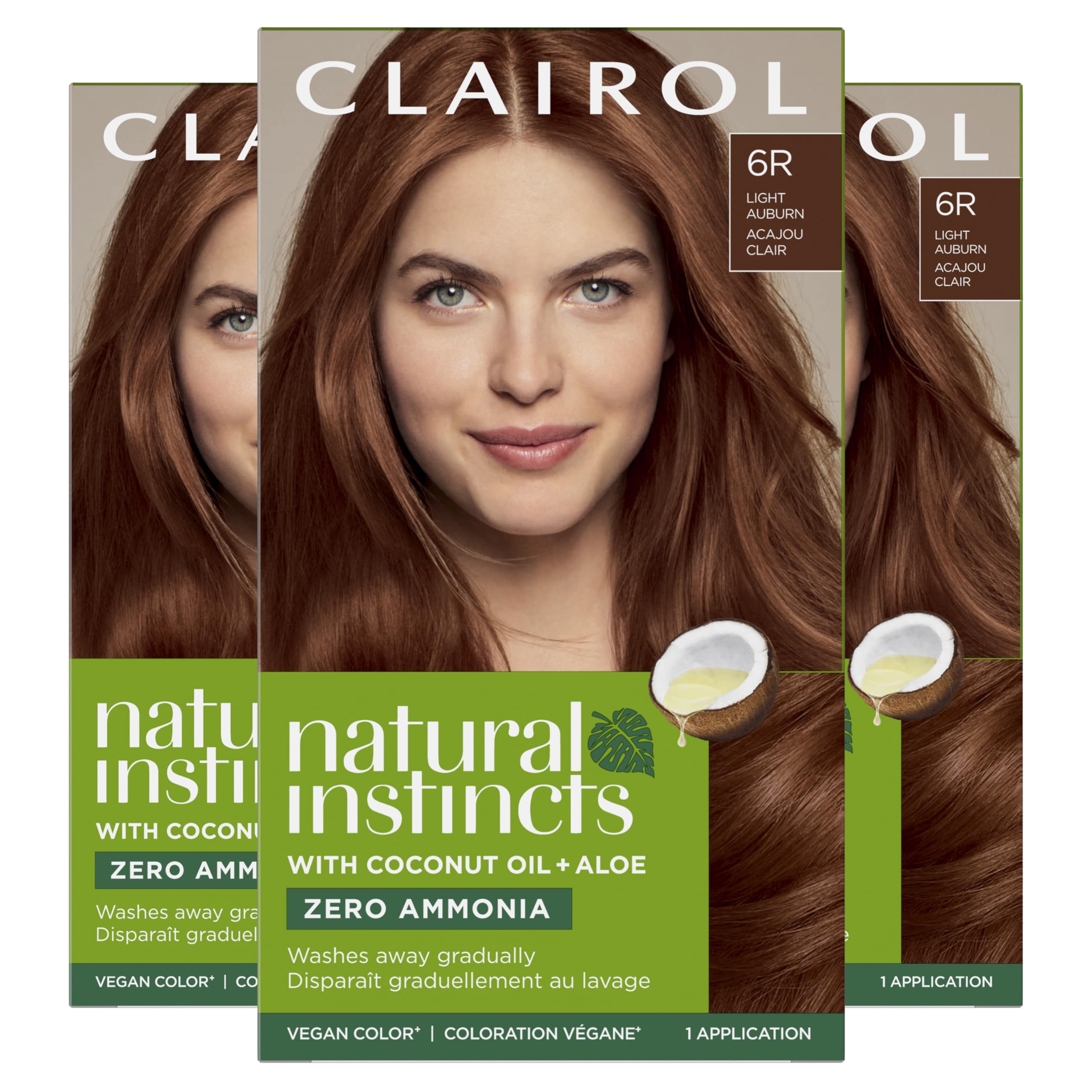 Foto 2 pulgar | Tinte Para El Cabello Clairol Natural Instincts Demi-permanent 6r Auburn - Venta Internacional.