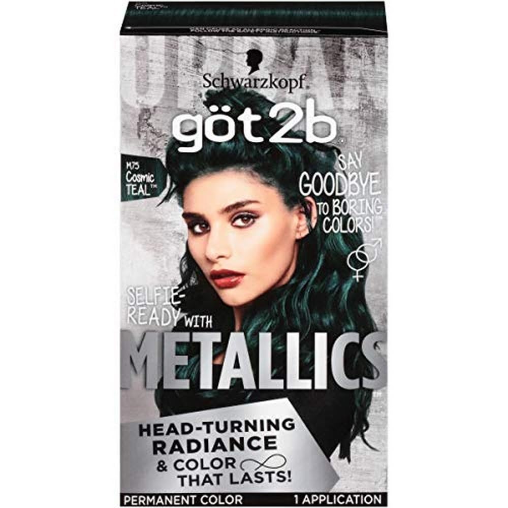 Tinte De Pelo Schwarzkopf Got2b Metallics M75 Cosmic Teal - Venta Internacional.