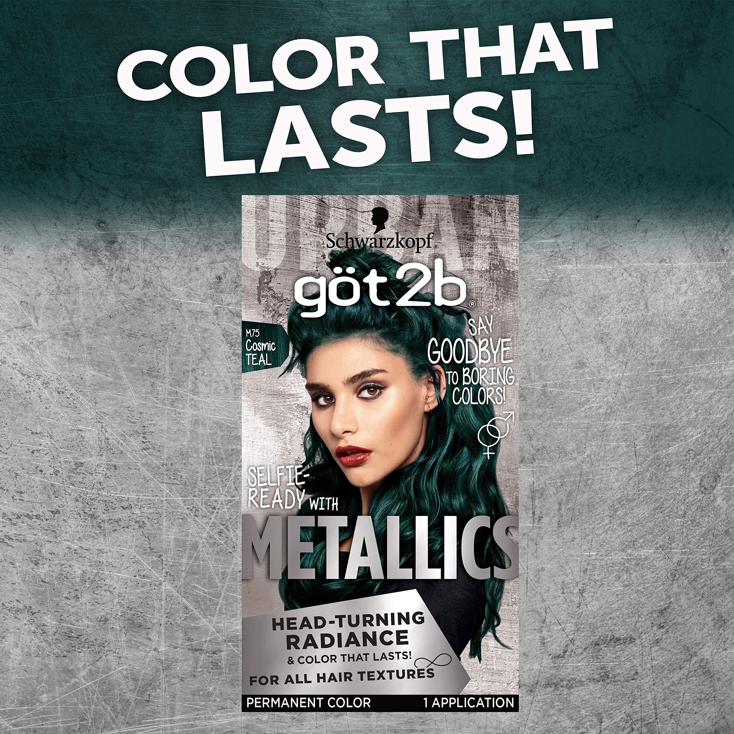 Foto 4 pulgar | Tinte De Pelo Schwarzkopf Got2b Metallics M75 Cosmic Teal - Venta Internacional.