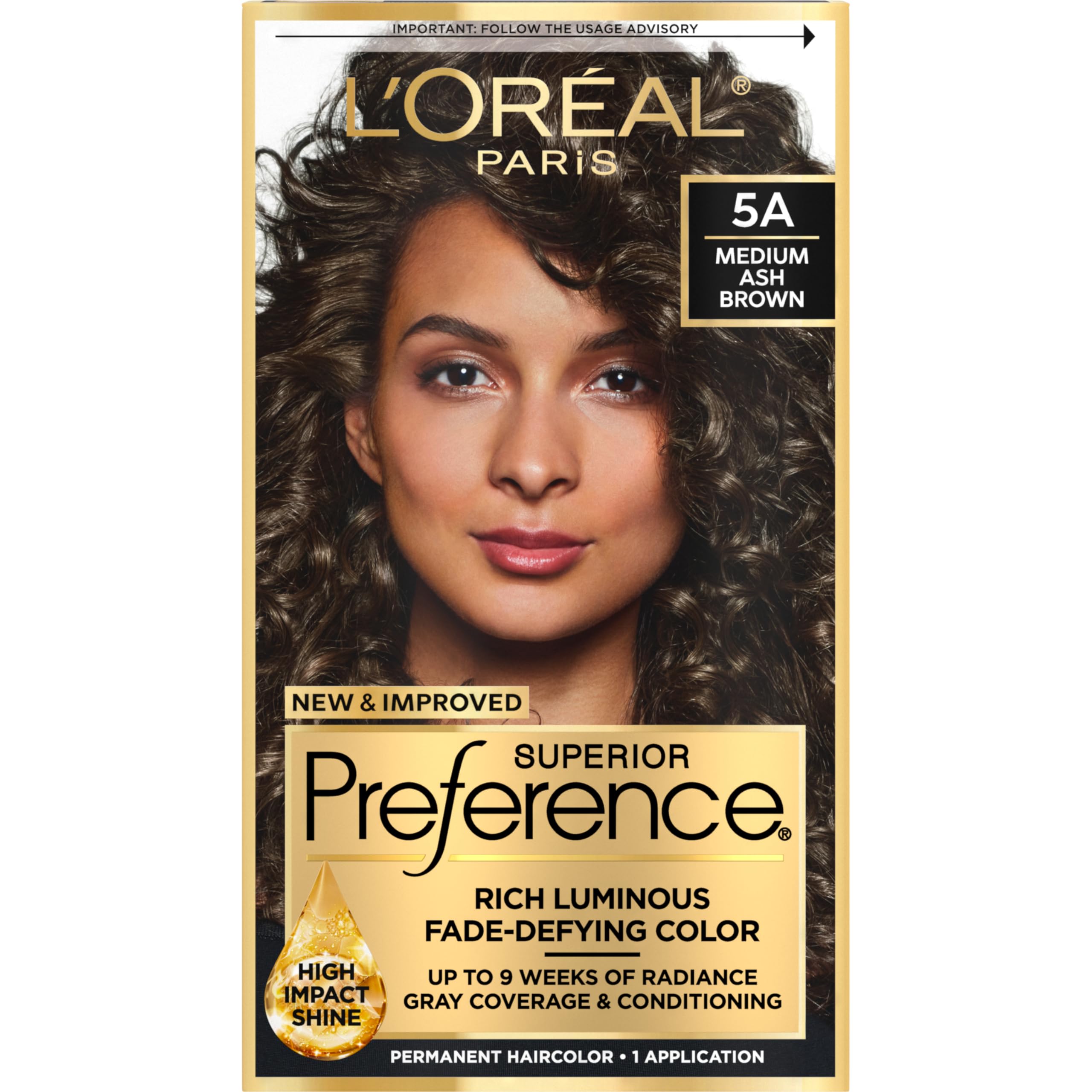 Foto 2 pulgar | Tinte Para El Cabello L'oreal Paris Superior Preference 5a Medium Ash Brown - Venta Internacional.
