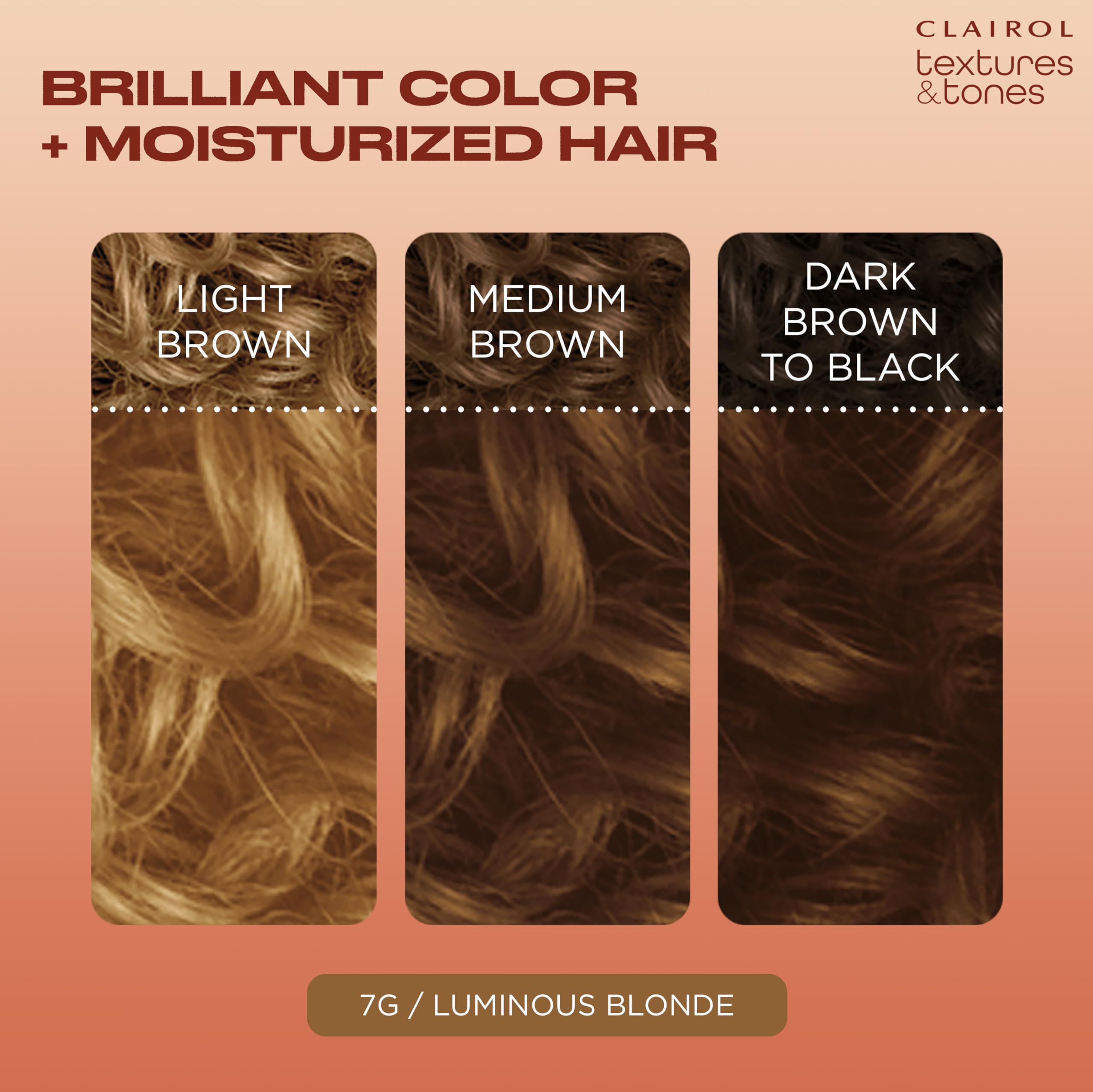 Foto 4 pulgar | Tinte Para El Cabello Clairol Textures & Tones 7g Luminous Blonde X1 - Venta Internacional.