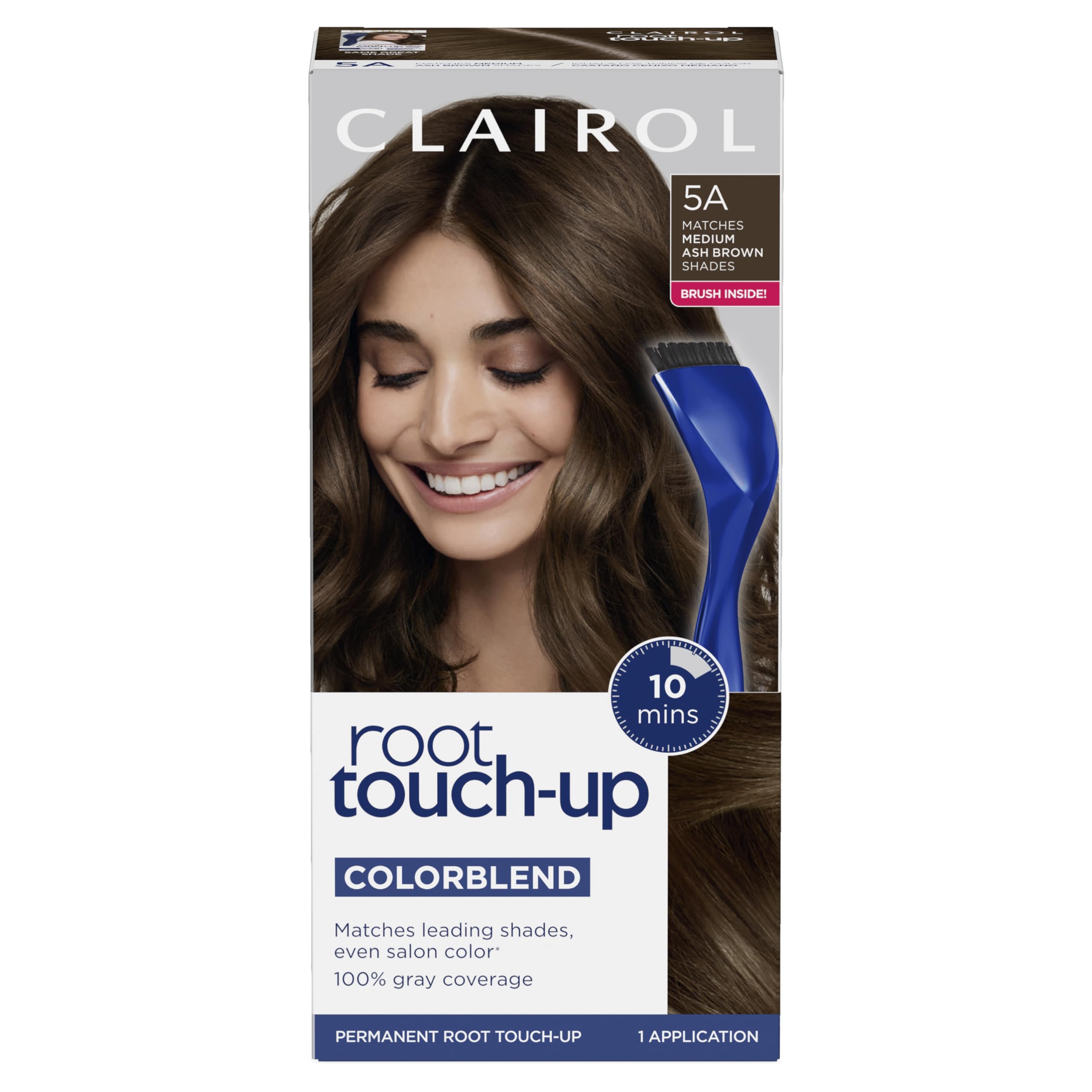 Tinte De Pelo Clairol Root Touch-up 5a, Marrón Ceniza Medio, 1 Unidad - Venta Internacional.