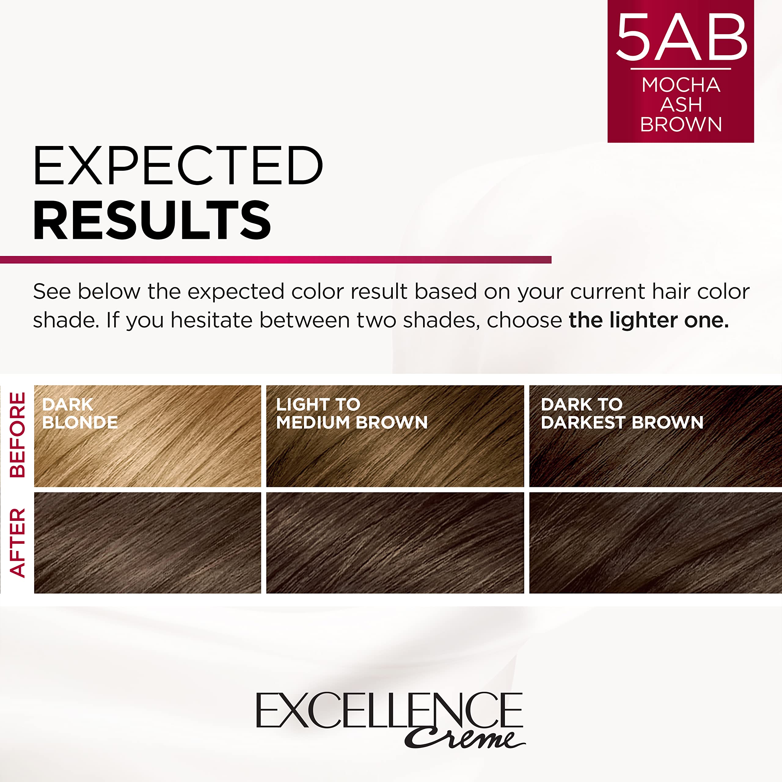 Foto 7 | Tinte De Pelo L'oreal Paris Excellence Creme 5ab Mocha Ashe Brown - Venta Internacional.