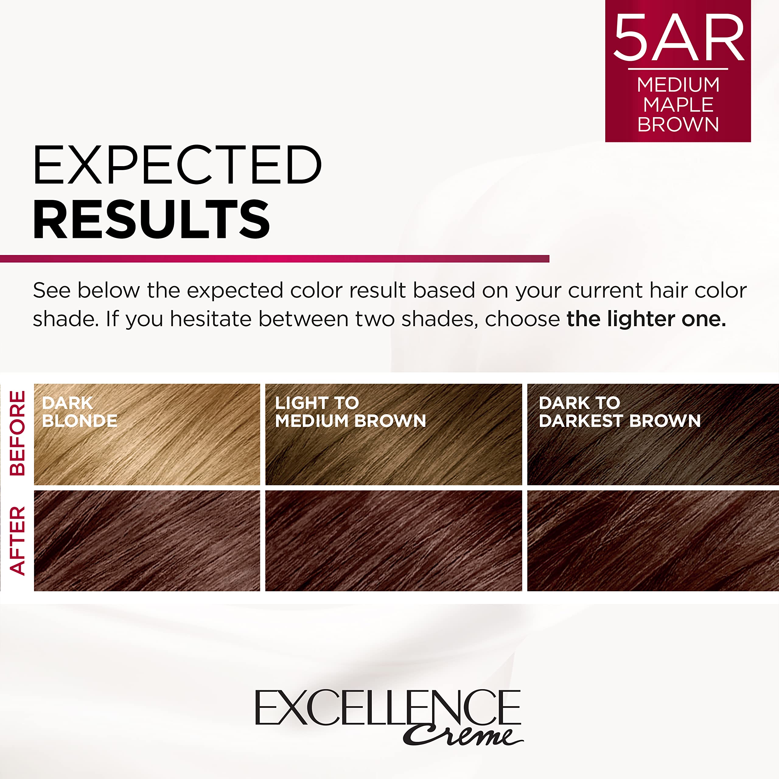 Foto 7 | Tinte De Pelo L'oreal Paris Excellence Creme 5ar Medium Maple Brown - Venta Internacional.