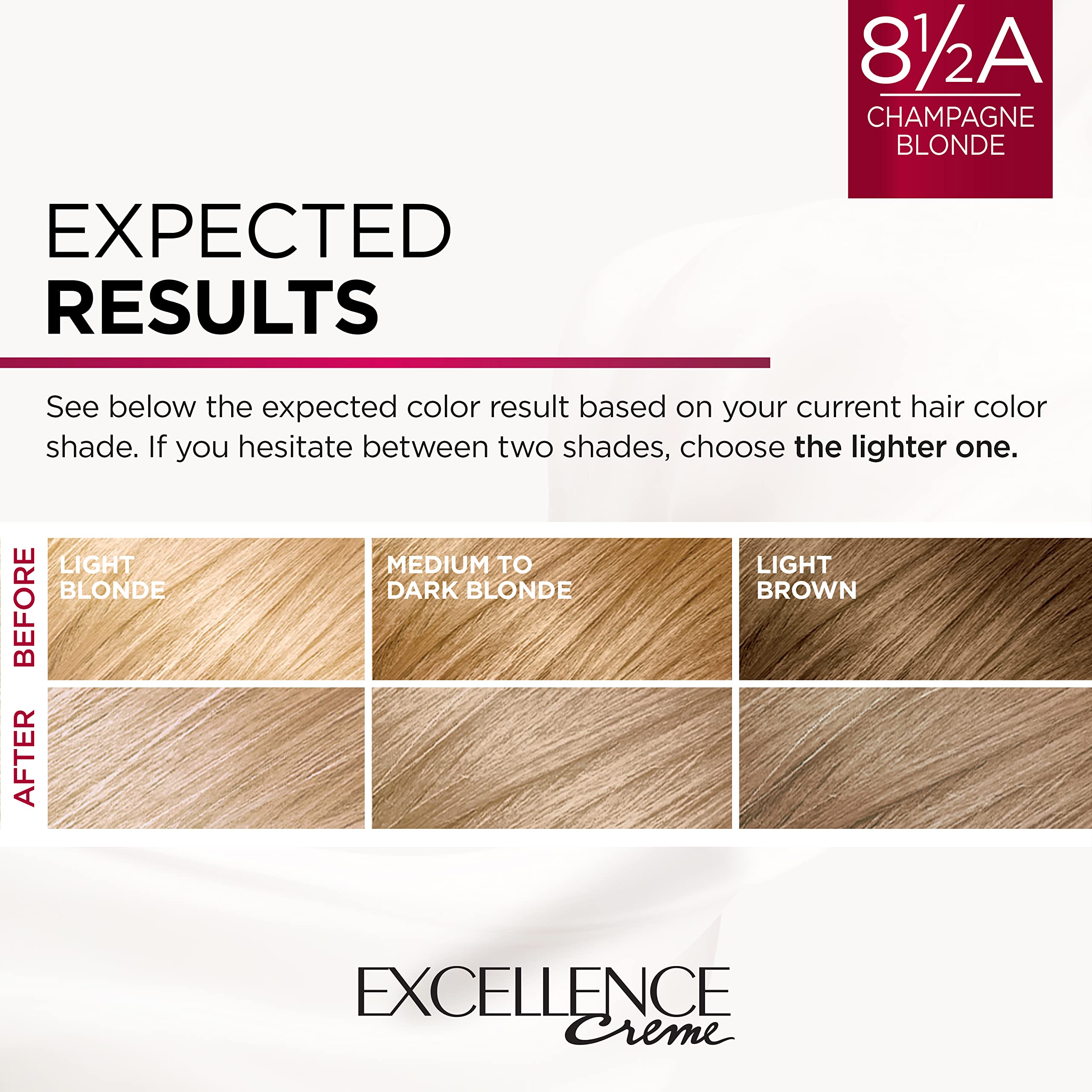 Foto 8 pulgar | Tinte De Pelo L'oreal Paris Excellence Creme 8.5 A, Rubio Champán - Venta Internacional.