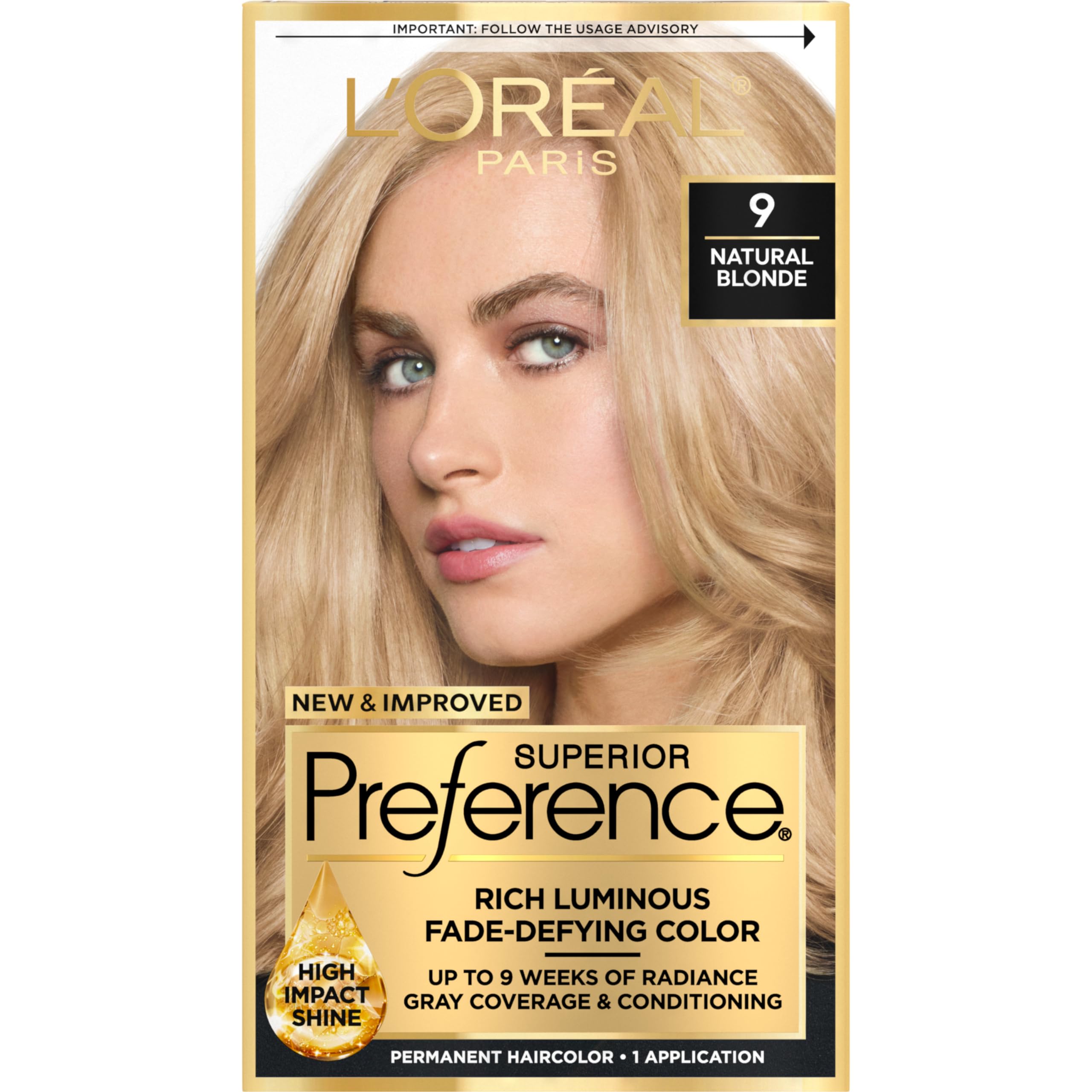 Tinte Para El Cabello L'oreal Paris Superior Preference 9 Natural Blonde - Venta Internacional.