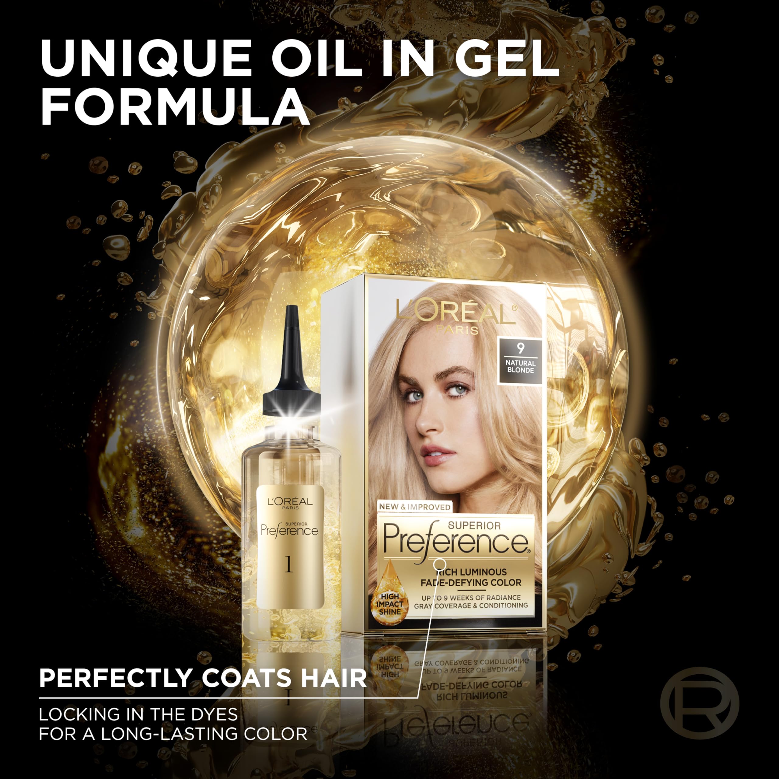 Foto 5 pulgar | Tinte Para El Cabello L'oreal Paris Superior Preference 9 Natural Blonde - Venta Internacional.