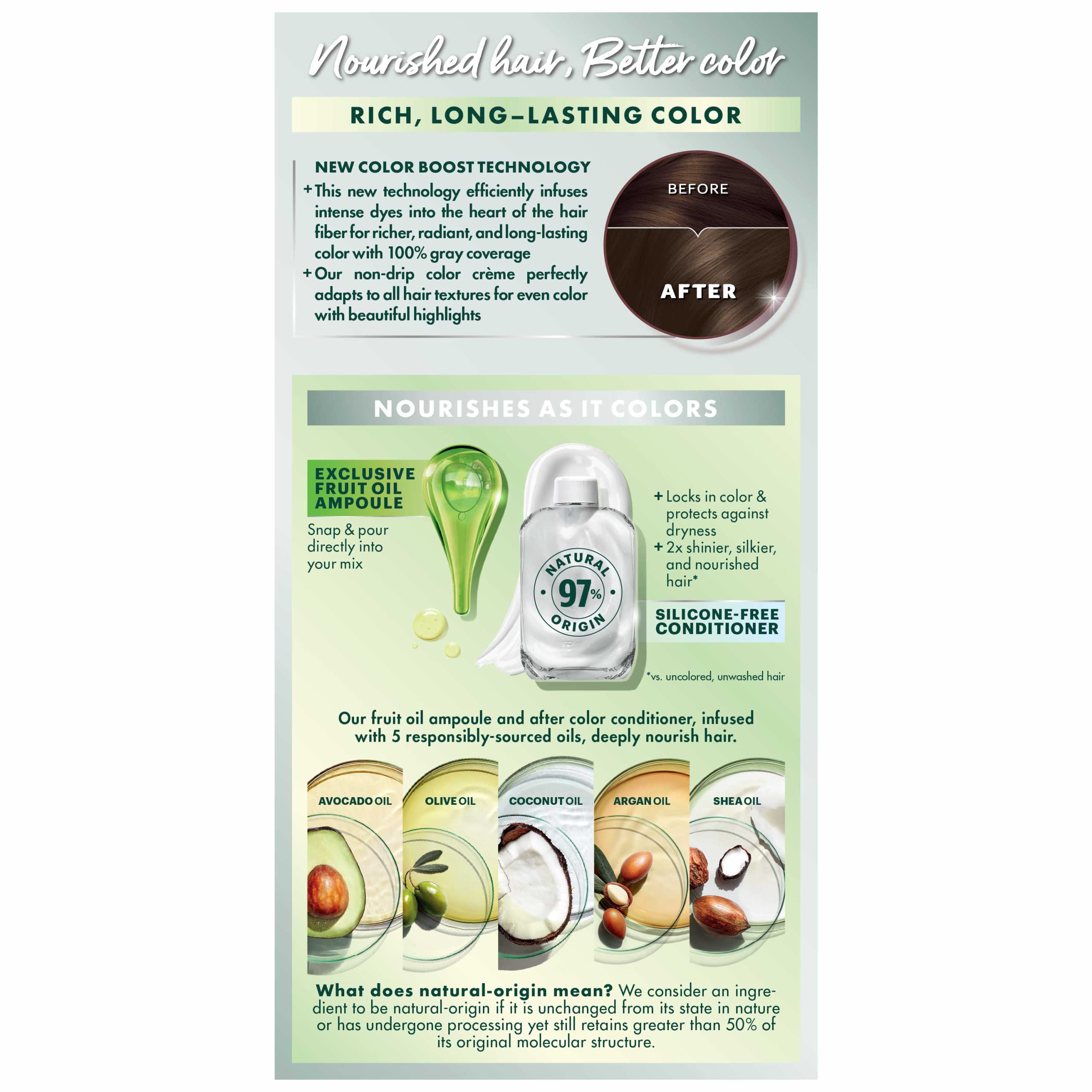 Foto 3 pulgar | Tinte Para El Cabello Garnier Nutrisse Nourishing Creme 43 Dark Golden Brown - Venta Internacional.