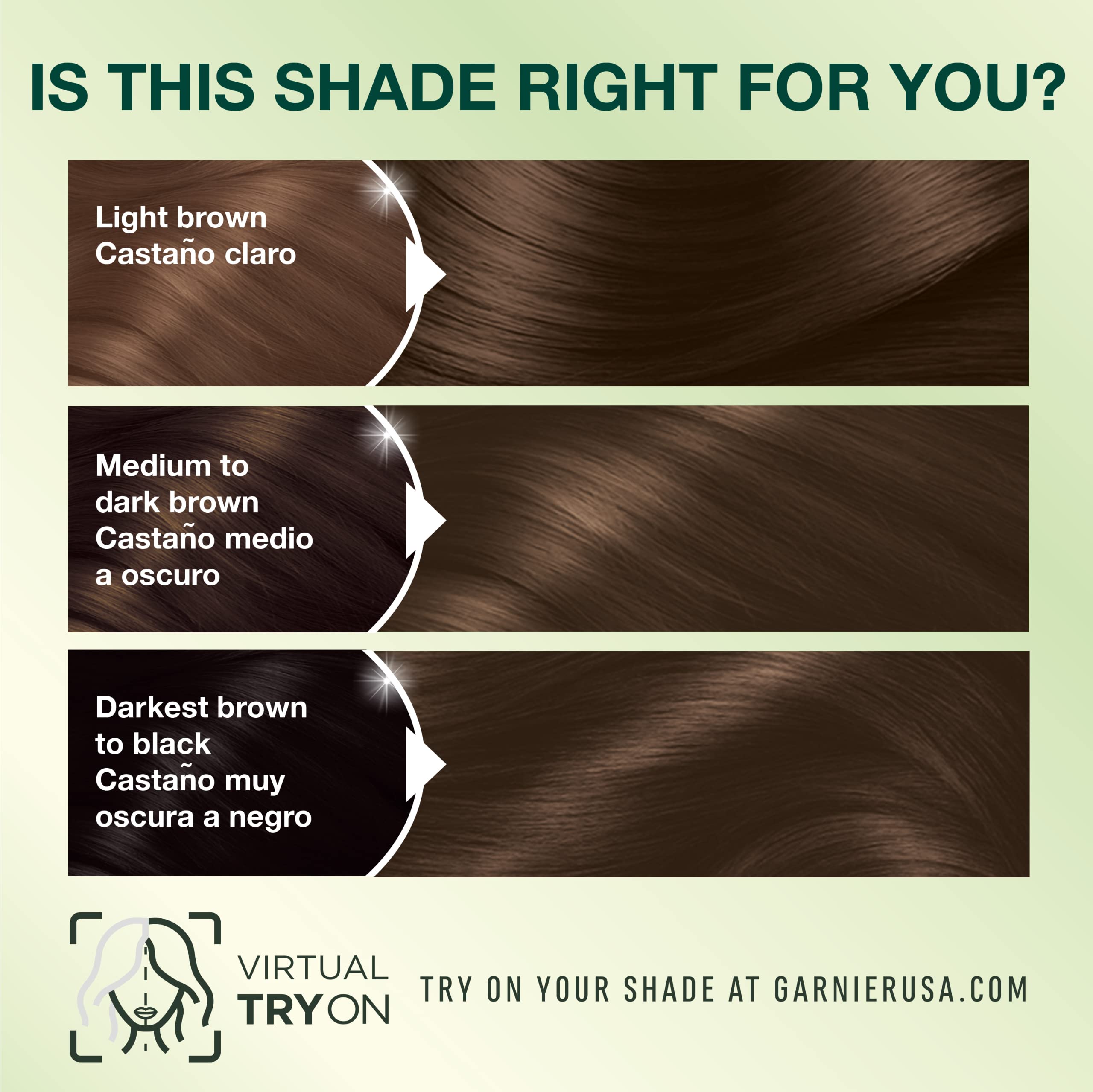 Foto 7 pulgar | Tinte Para El Cabello Garnier Nutrisse Nourishing Creme 43 Dark Golden Brown - Venta Internacional.