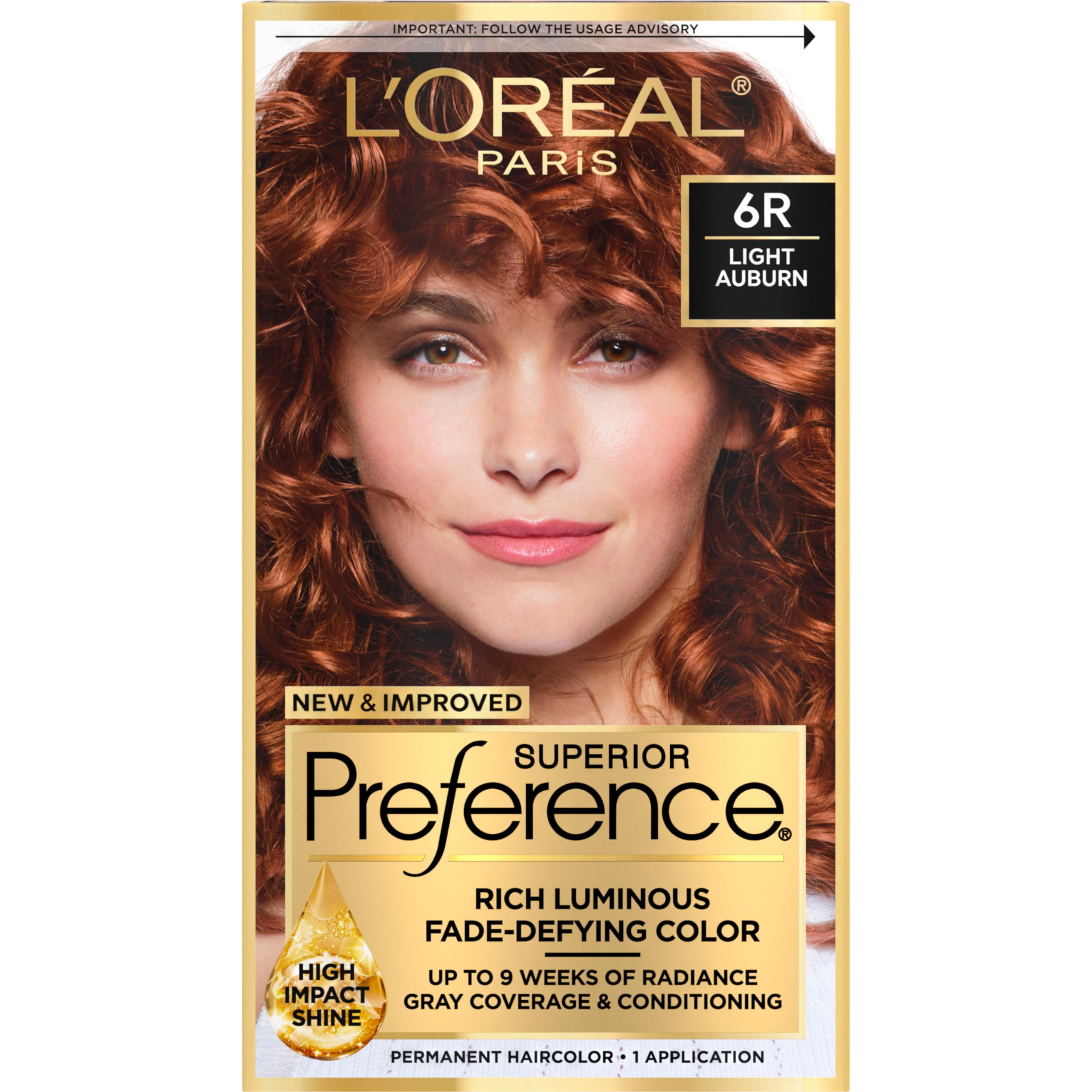 Foto 2 pulgar | Tinte Para El Cabello L'oreal Paris Superior Preference 6r Castaño Claro - Venta Internacional.