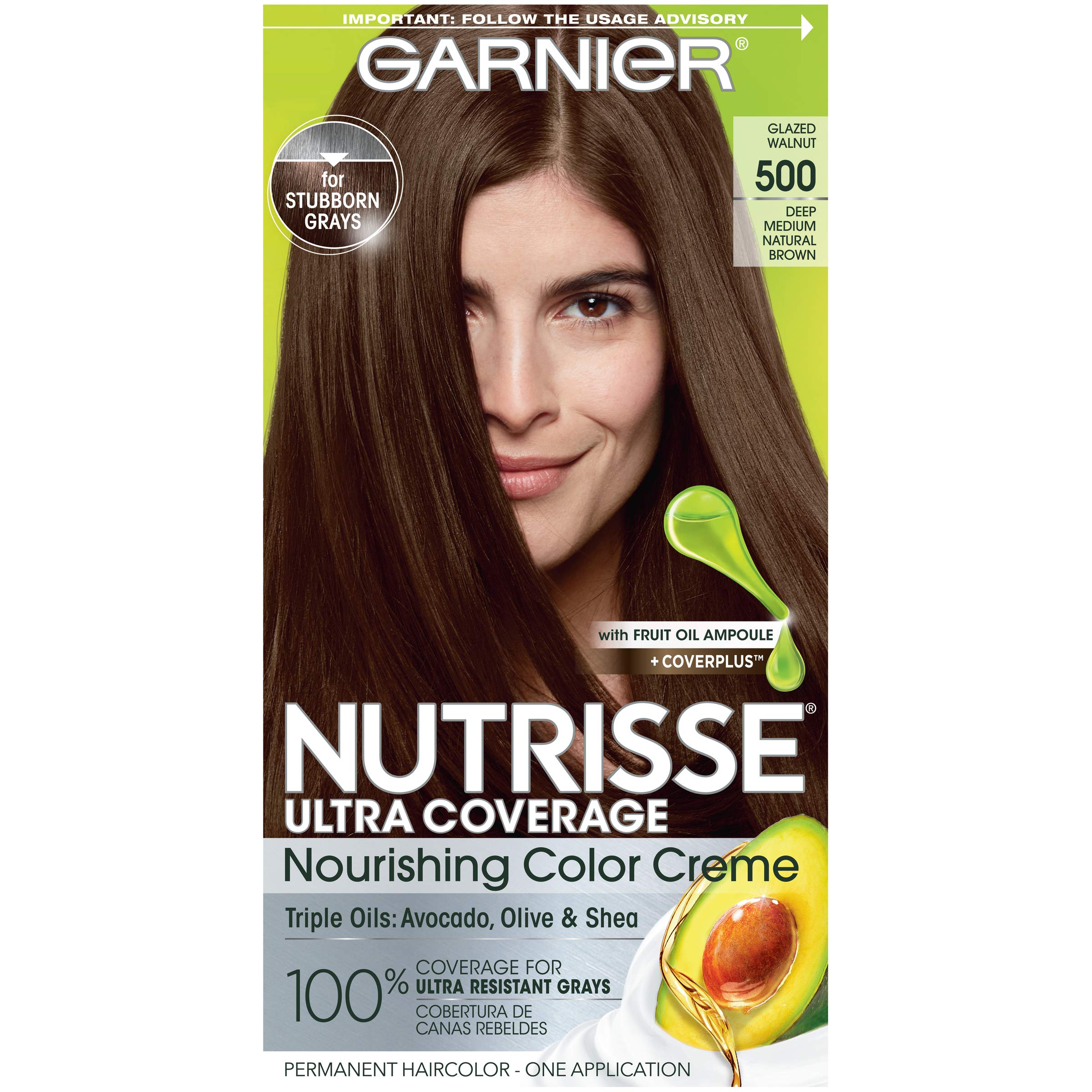 Foto 2 pulgar | Tinte Para El Cabello Garnier Nutrisse Ultra Coverage 500 Deep Brown - Venta Internacional.