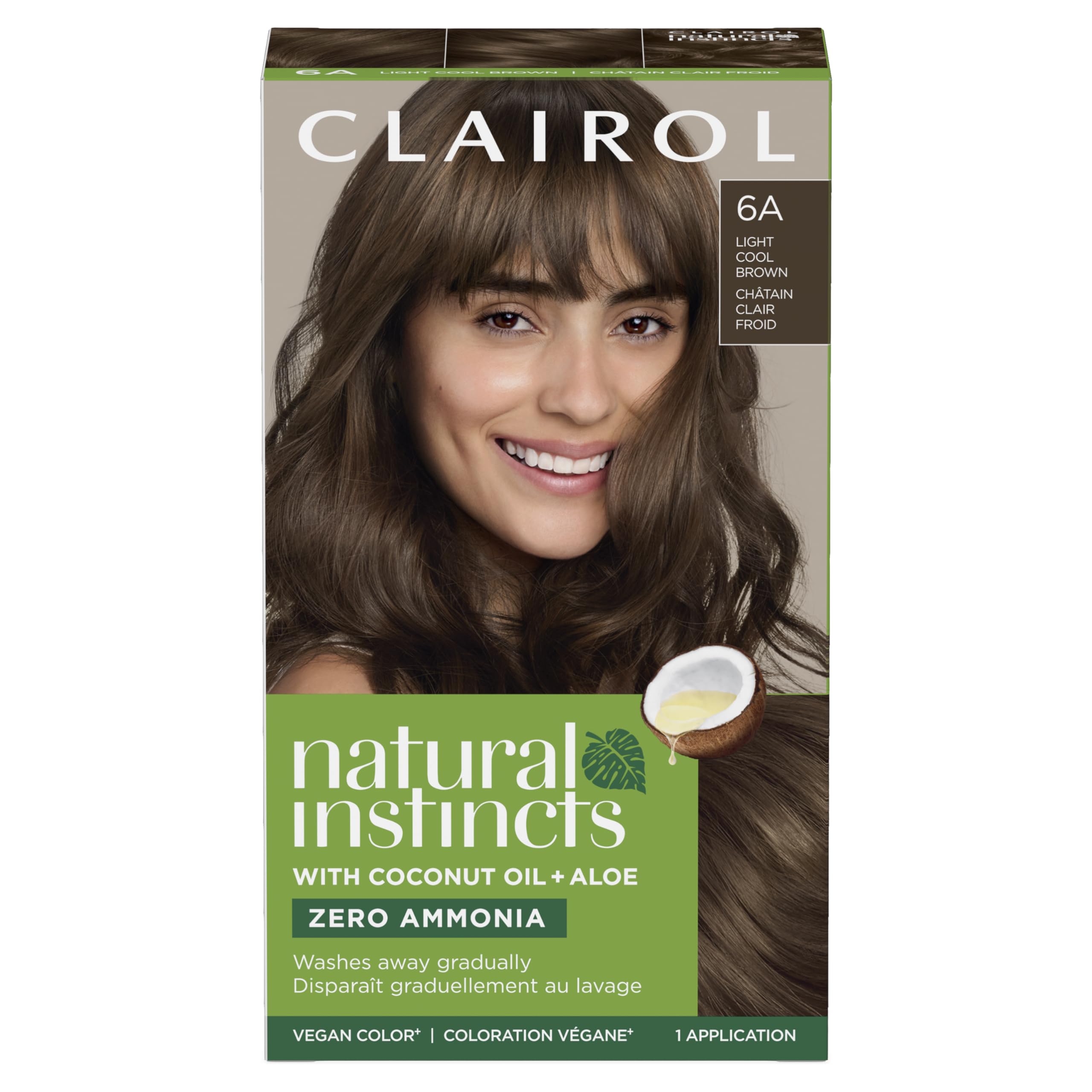 Foto 2 pulgar | Tinte Para El Cabello Clairol Natural Instincts Demi-permanent 6a Marrón Claro - Venta Internacional.