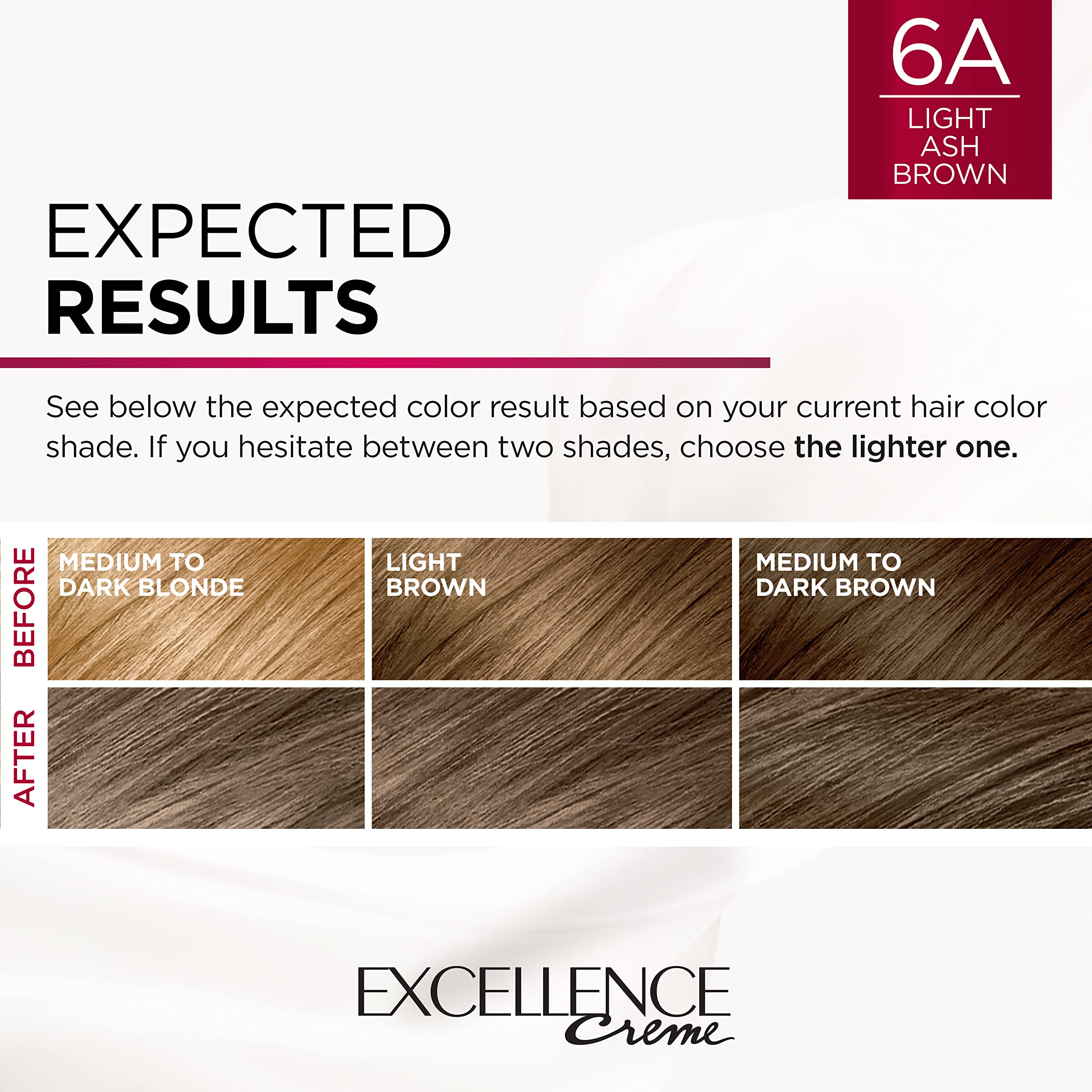 Foto 8 pulgar | Tinte De Pelo L'oreal Paris Excellence Creme 6a Marrón Ceniza Claro - Venta Internacional.