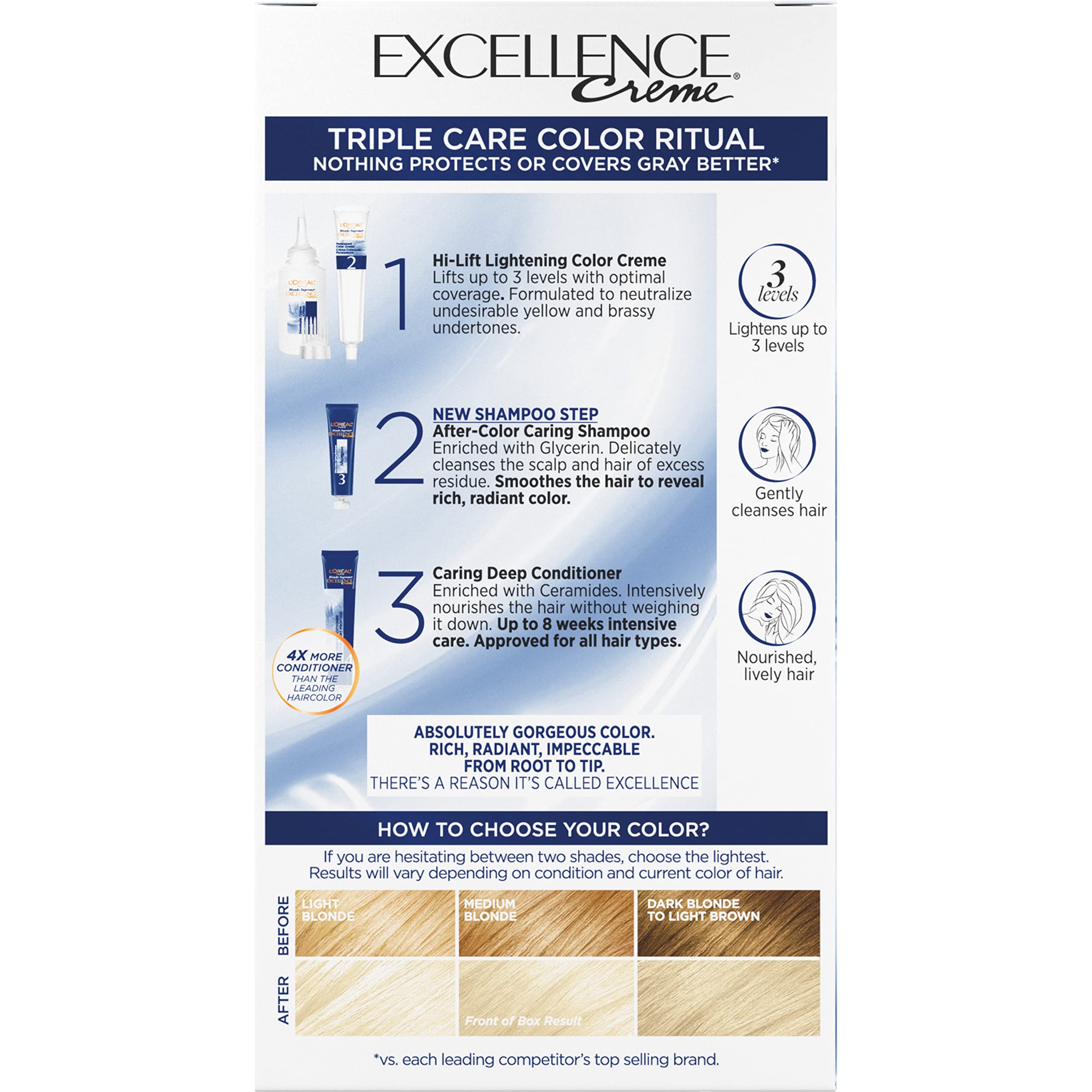 Foto 7 pulgar | Color De Cabello L'oreal Paris Excellence Creme 01 Extra Light Ash - Venta Internacional.