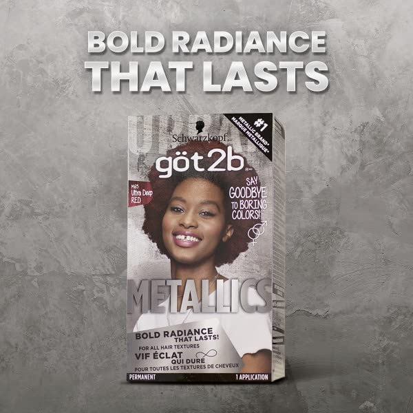 Foto 5 pulgar | Tinte De Pelo Got2b Metallics Permanent M65 Deep Red - Venta Internacional.