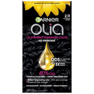 Foto 1 | Tinte Para El Cabello Garnier Olia Sin Amoniaco Platinum Black 60 Ml - Venta Internacional.