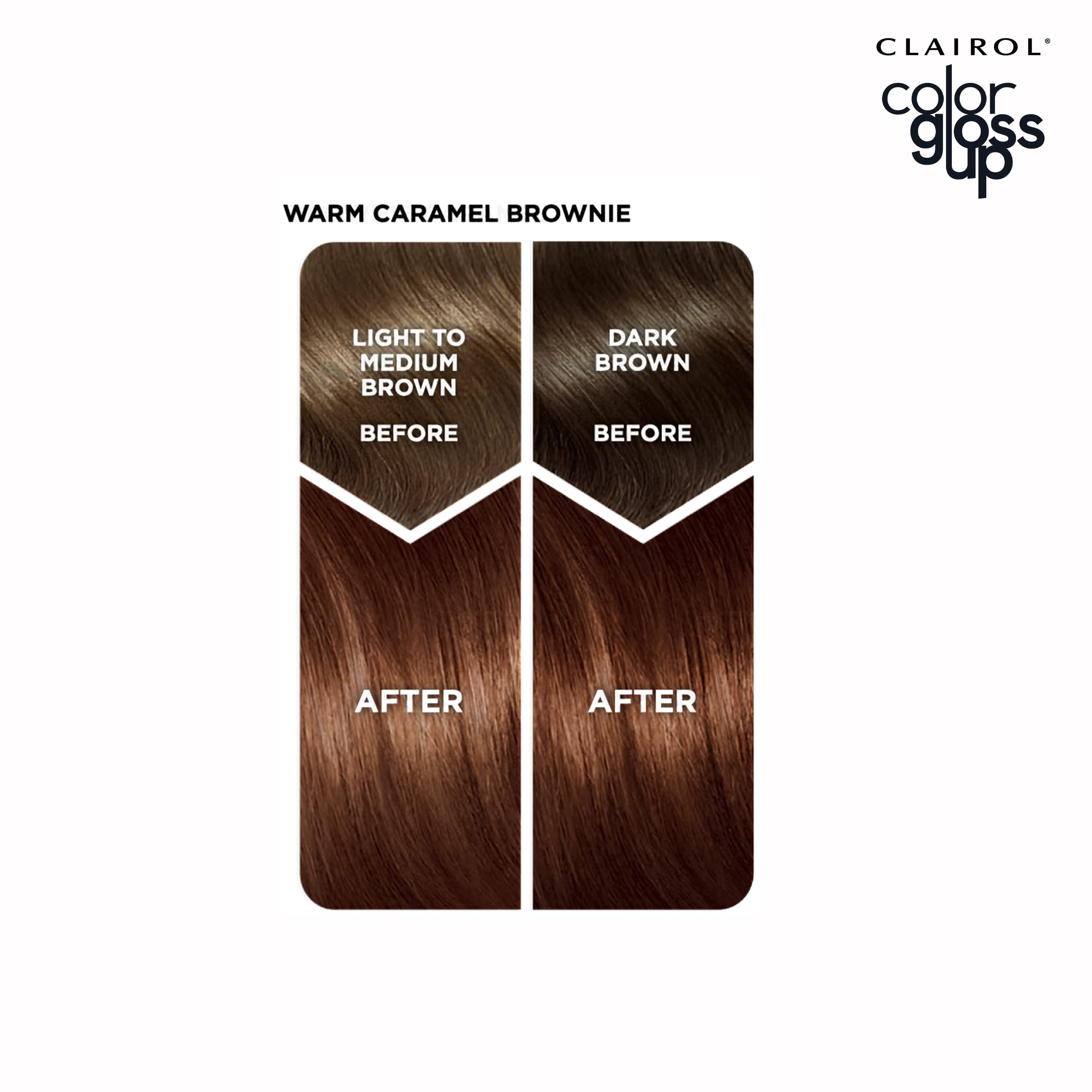 Foto 6 pulgar | Tinte Para El Cabello Clairol Color Gloss Up Warm Caramel Brownie Pack 1 - Venta Internacional.