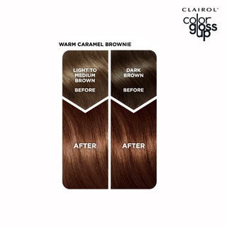 Foto 5 | Tinte Para El Cabello Clairol Color Gloss Up Warm Caramel Brownie Pack 1 - Venta Internacional.