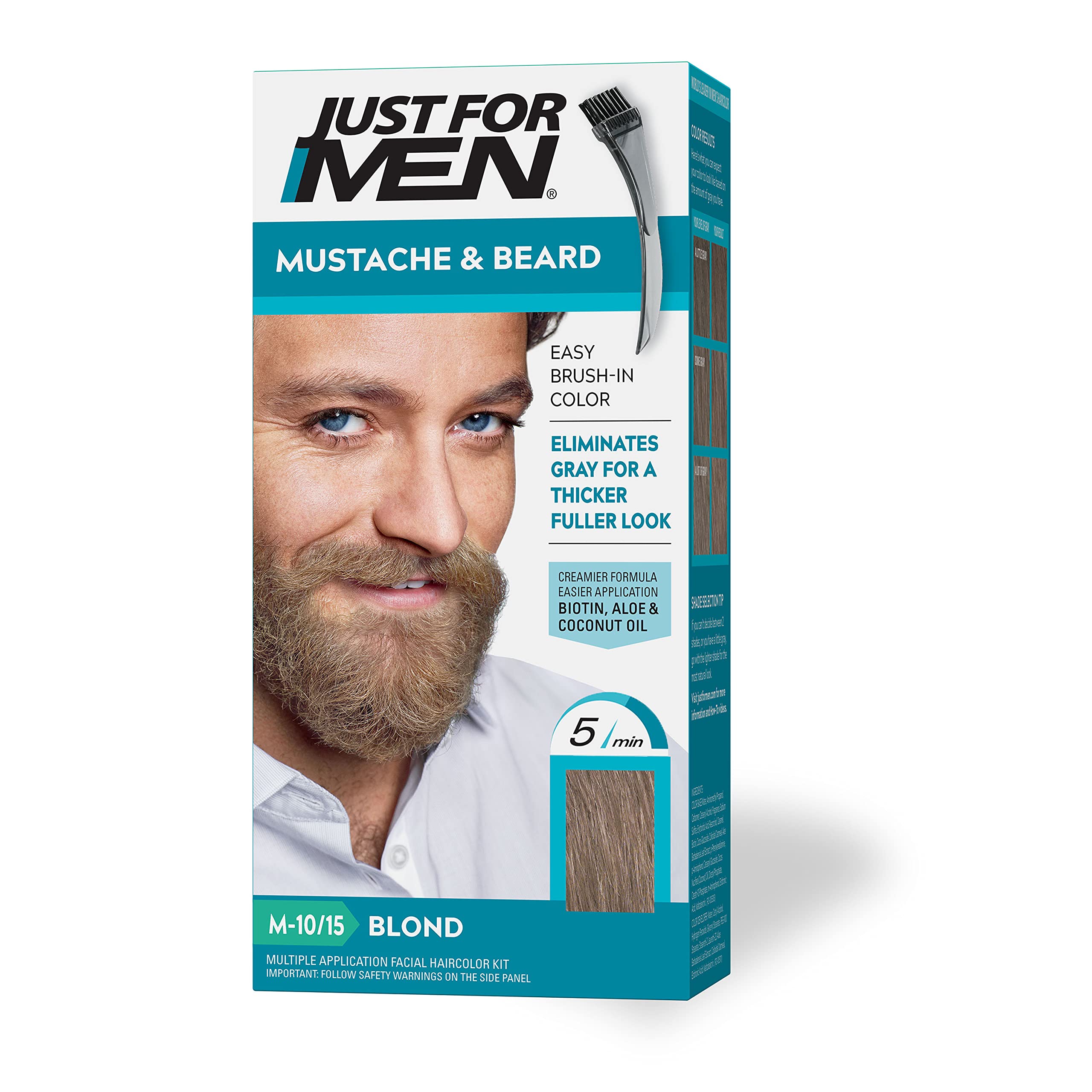 Tinte Para Barba, Solo Para Hombre, Bigote Y Barba, Color Rubio M-10/15 - Venta Internacional.