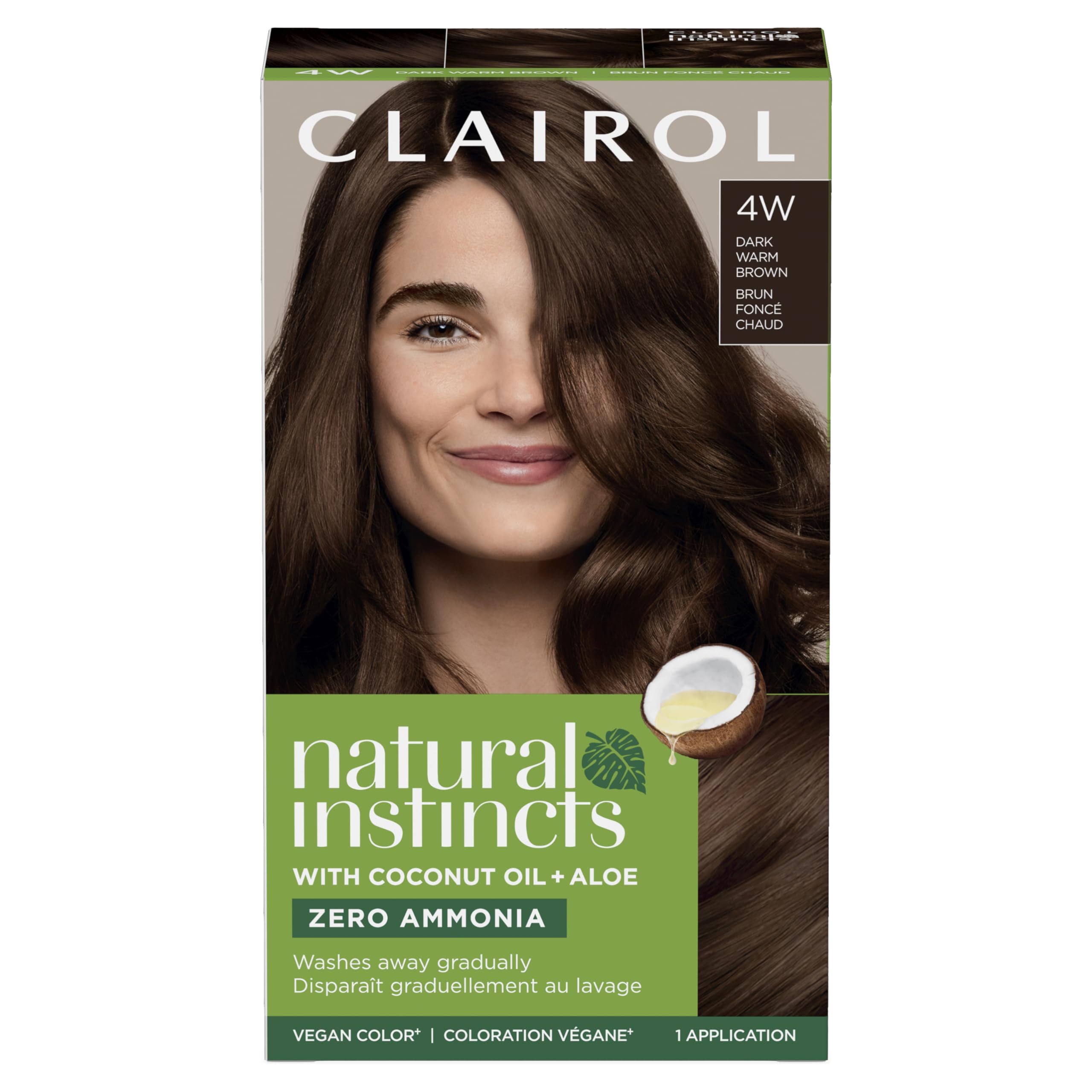 Foto 2 pulgar | Tinte Para El Cabello Clairol Natural Instincts Demi-permanent 4w Brown - Venta Internacional.