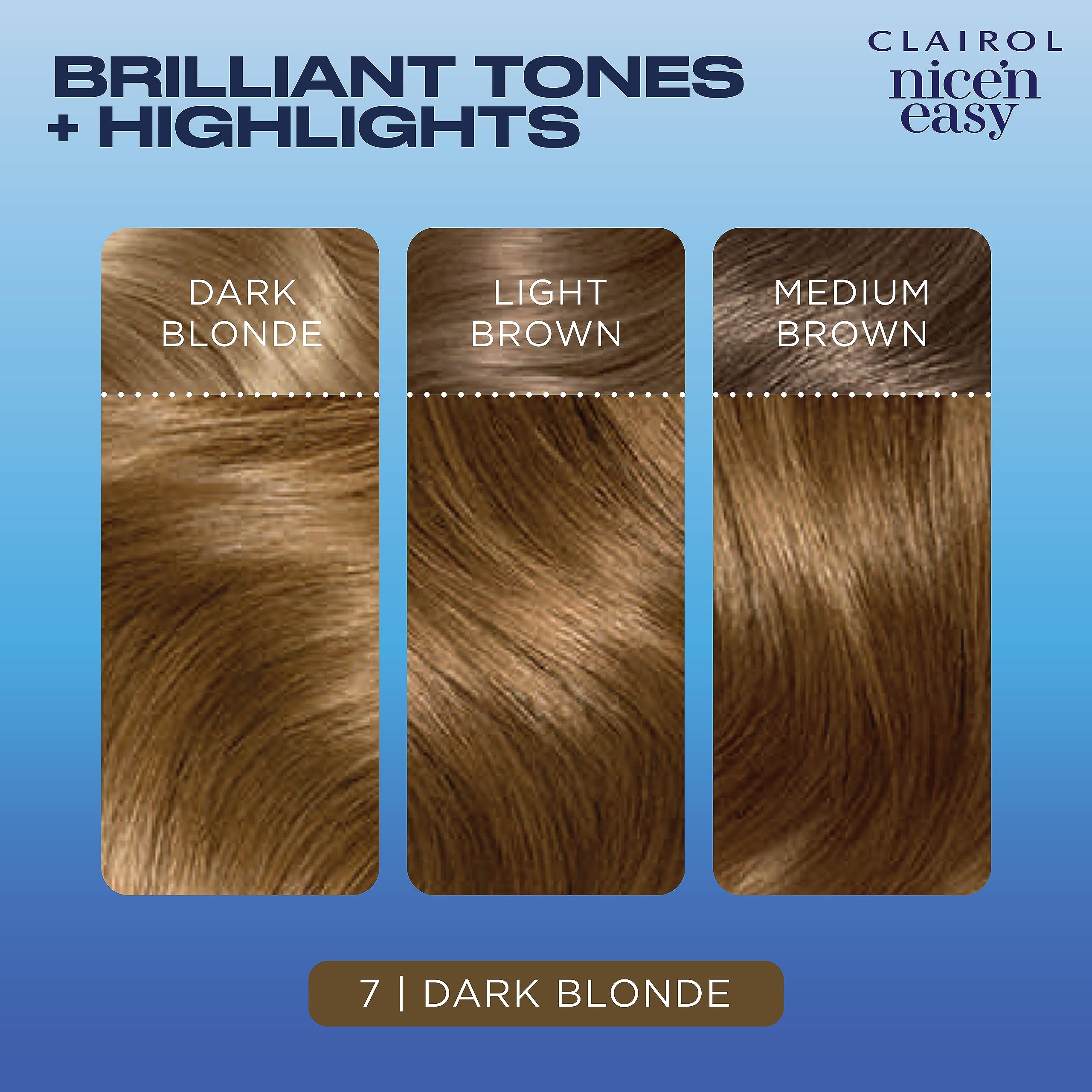 Foto 5 | Tinte Para El Cabello Clairol Nice'n Easy 7, Rubio Oscuro, Paquete De 3 - Venta Internacional.