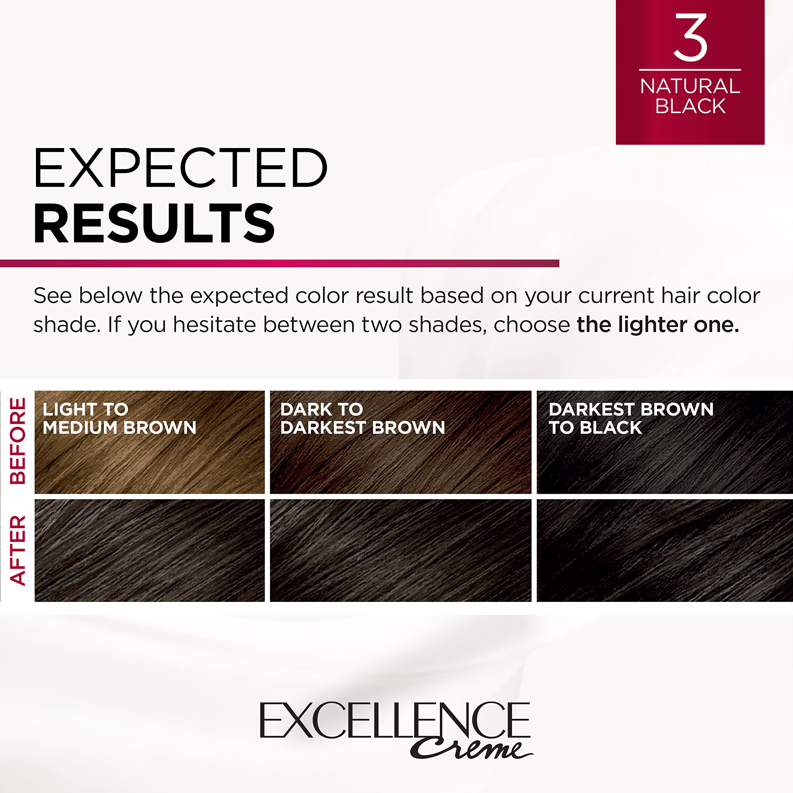 Foto 8 pulgar | Tinte De Pelo L'oreal Paris Excellence Creme 3 Natural Black X2 - Venta Internacional.