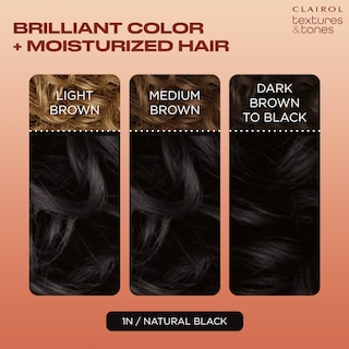 Foto 3 | Tinte Para El Cabello Clairol Textures & Tones Permanent 1n Natural Black - Venta Internacional.